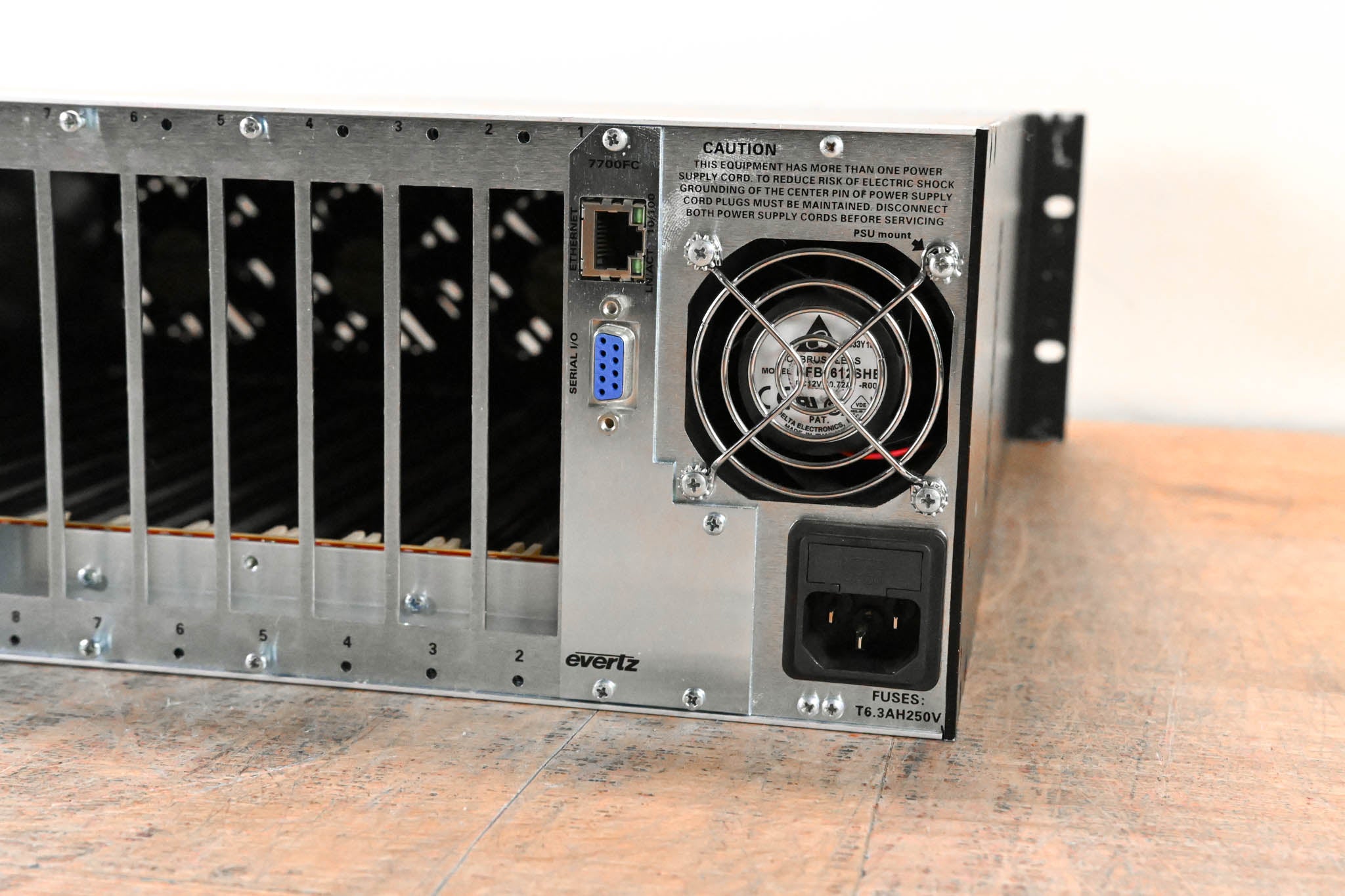 Evertz 7800FR-QT 3U Rack-Mountable Quiet Multiframe
