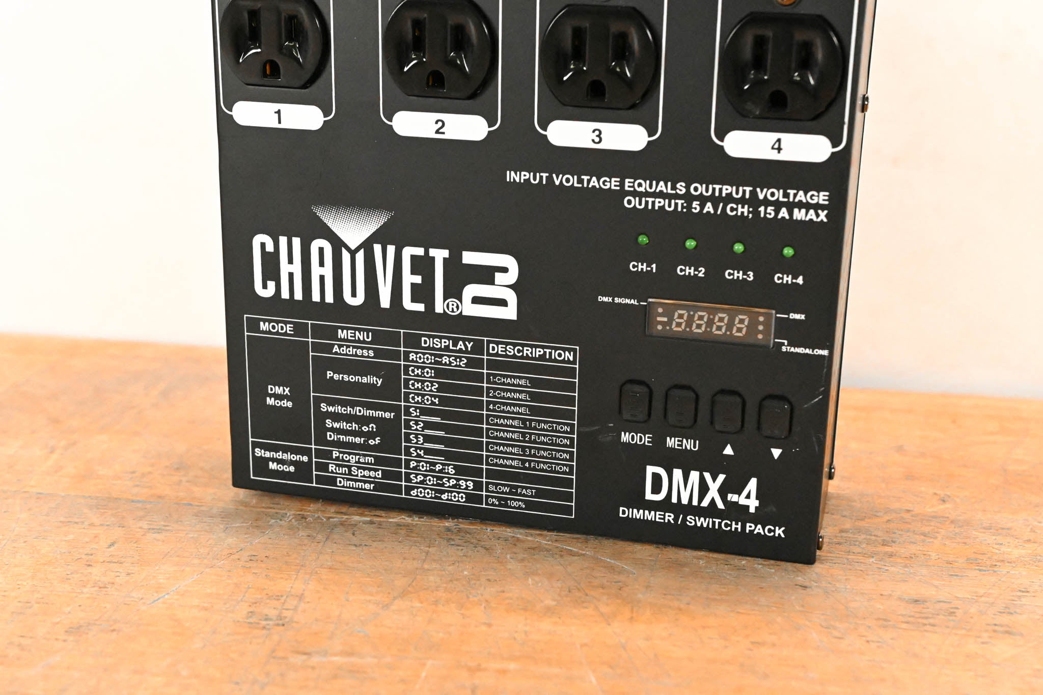 Chauvet DMX-4 4-Channel DMX Dimmer/Relay Pack