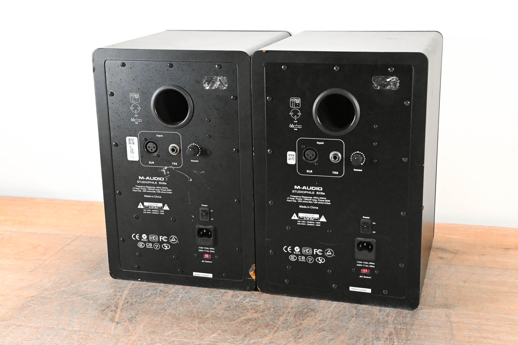 M-Audio Studiophile BX8a 130W Active 2-Way Studio Reference Monitor PAIR