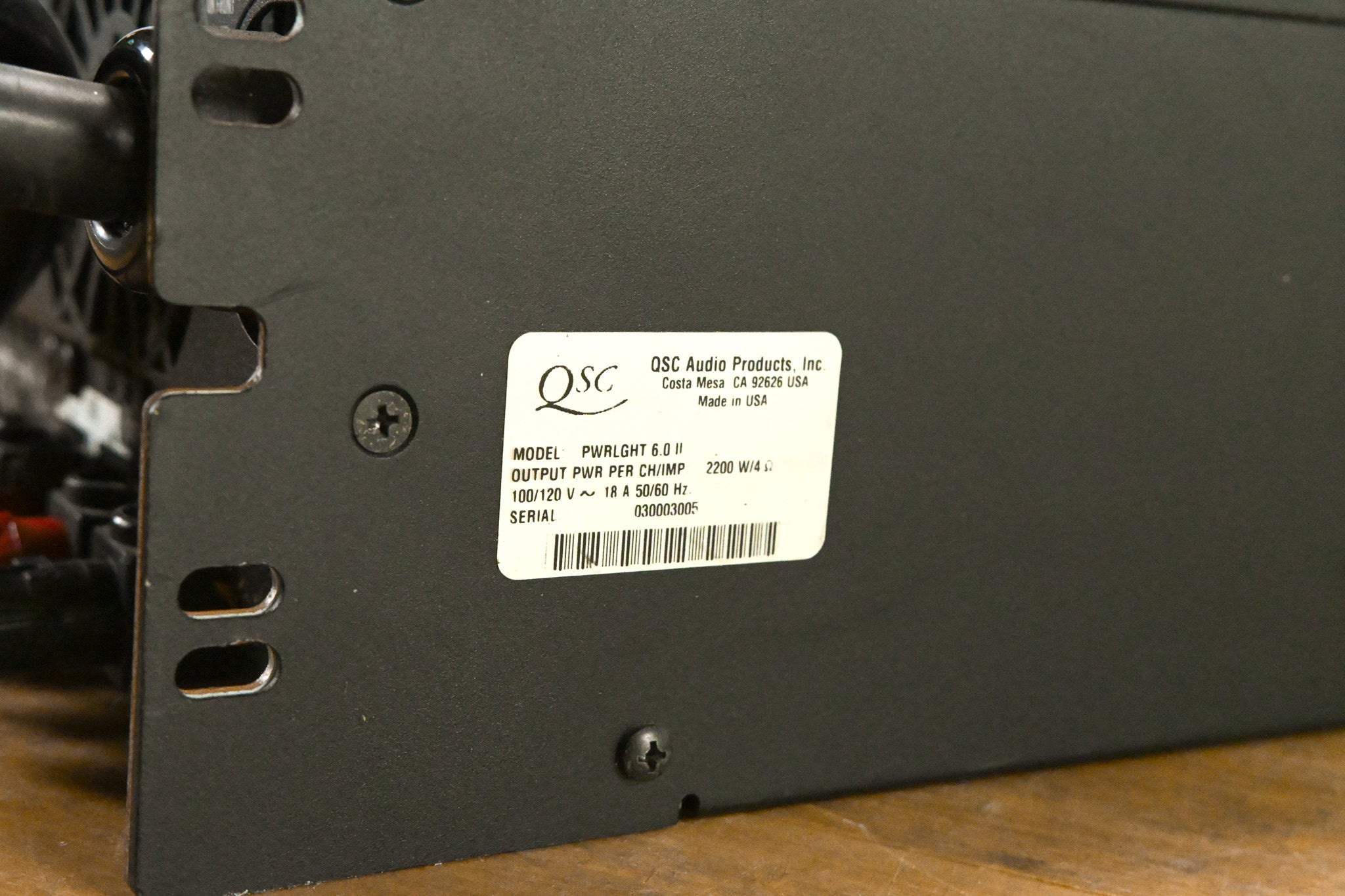 QSC PowerLight 6.0 II 2-channel Power Amplifier