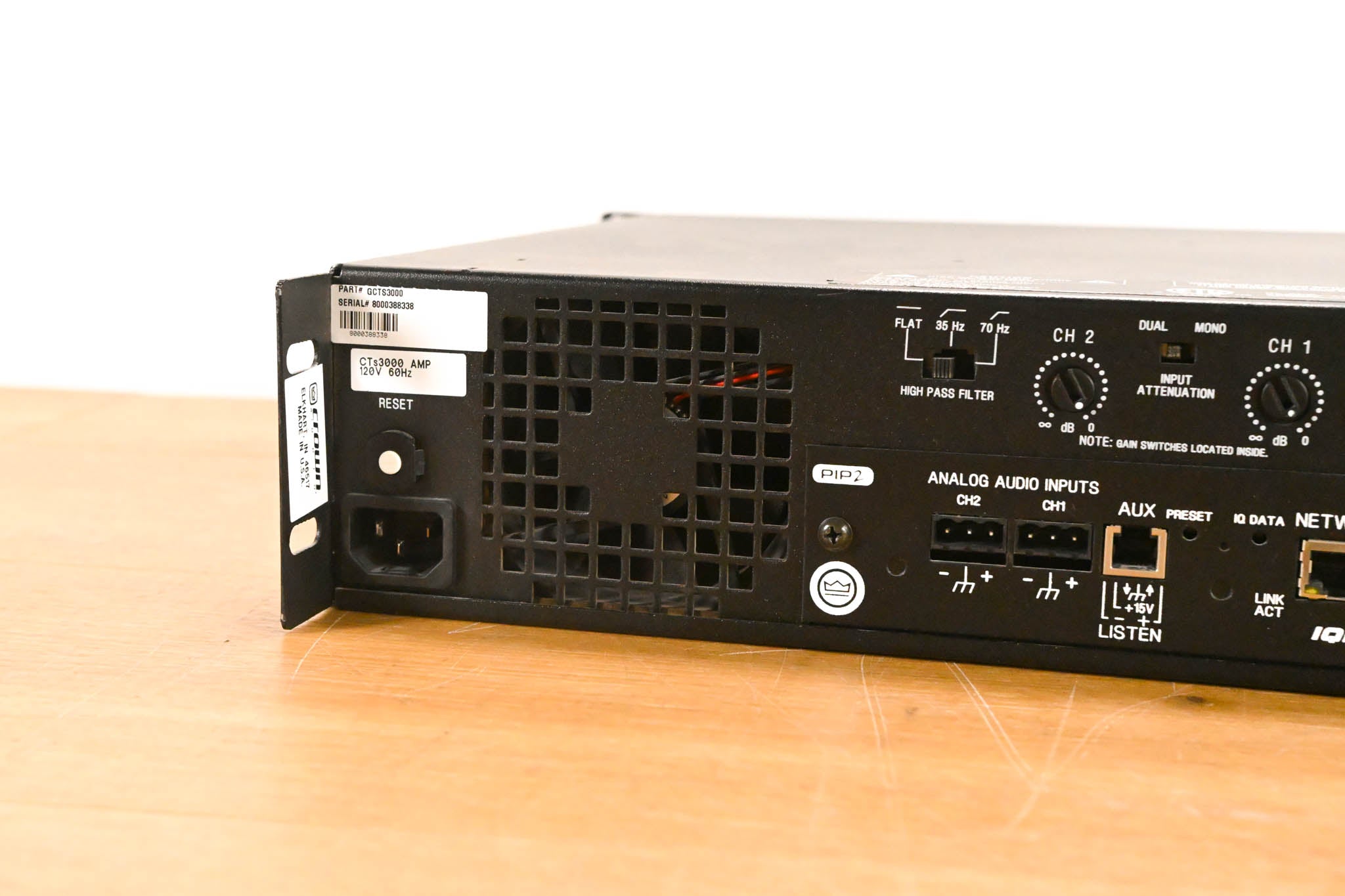 Crown CTs 3000 Two-Channel 1500W Power Amplifier