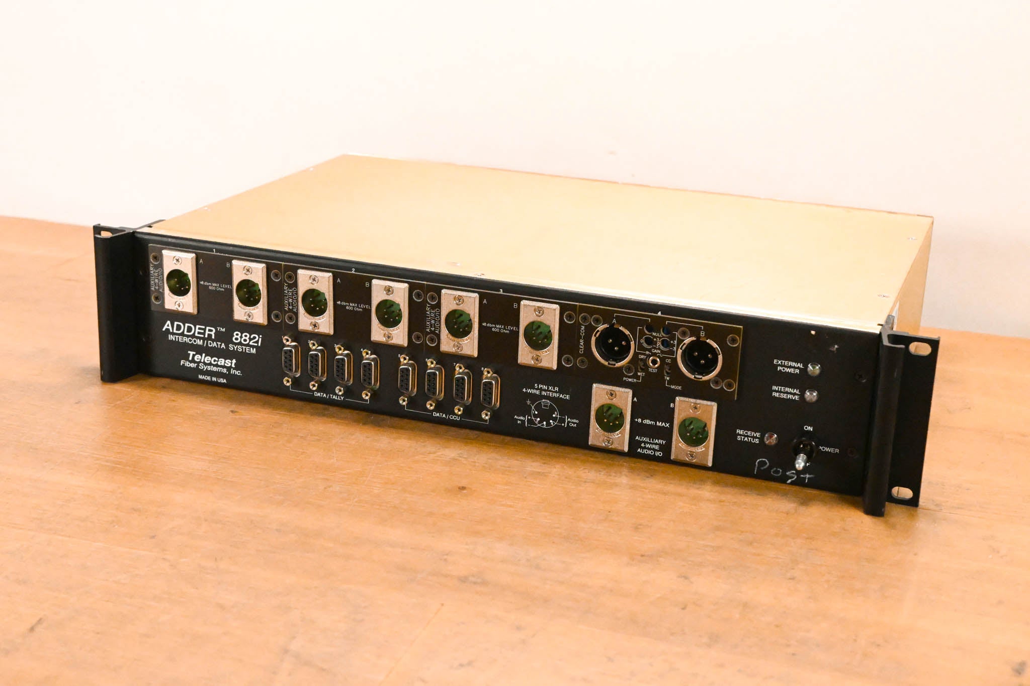 Telecast Fiber Systems Adder 882i Fiber Intercom Data System (NO PSU)