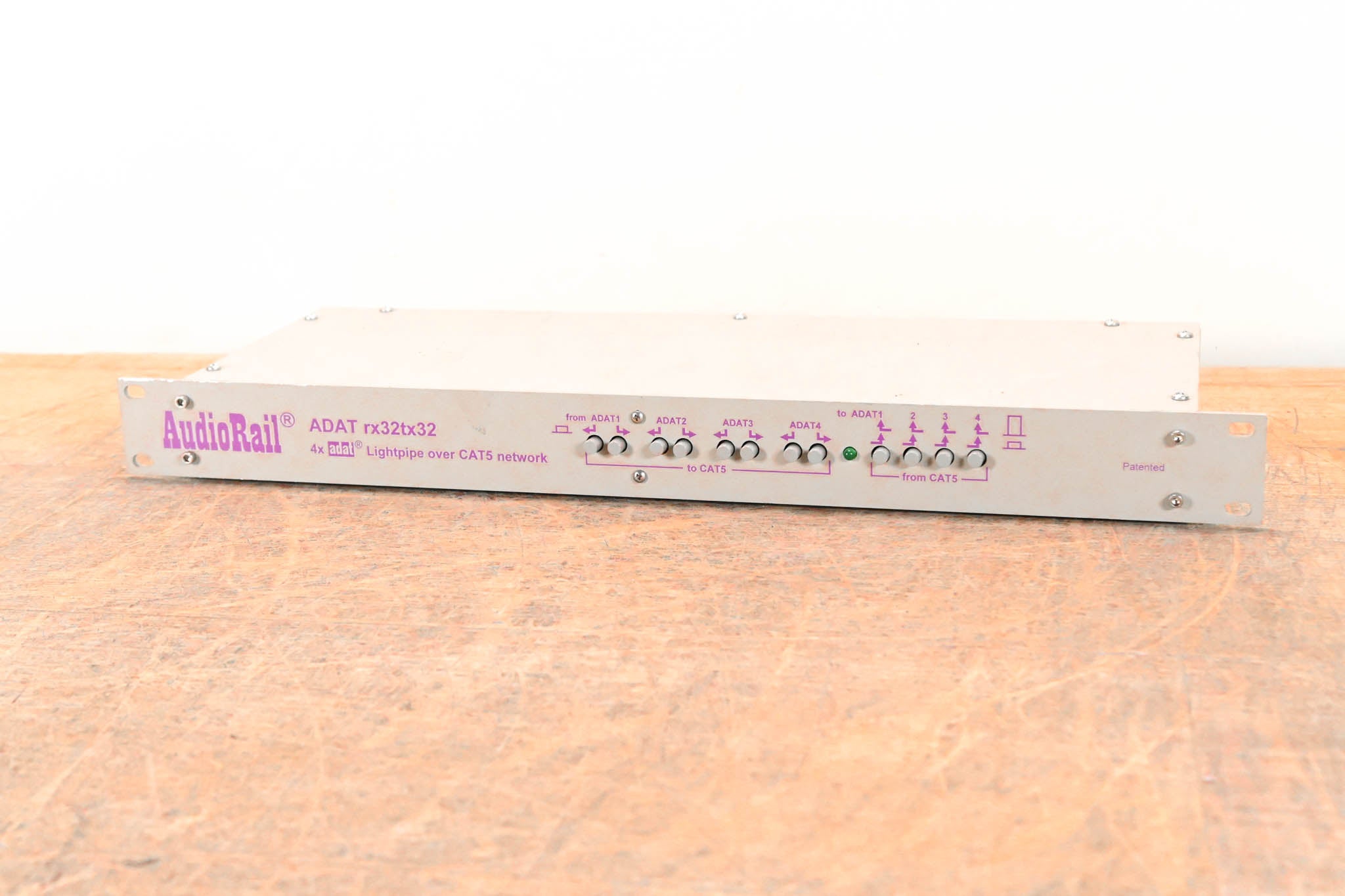 AudioRail ADAT rx32tx32 4x Lightpipe Over CAT5 Network