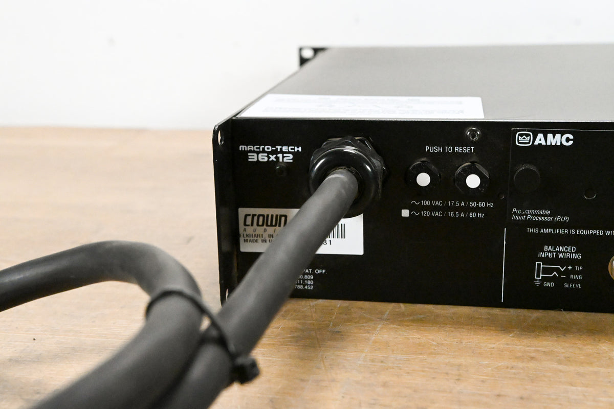 Crown Macro-Tech 36x12 2-Channel Power Amplifier