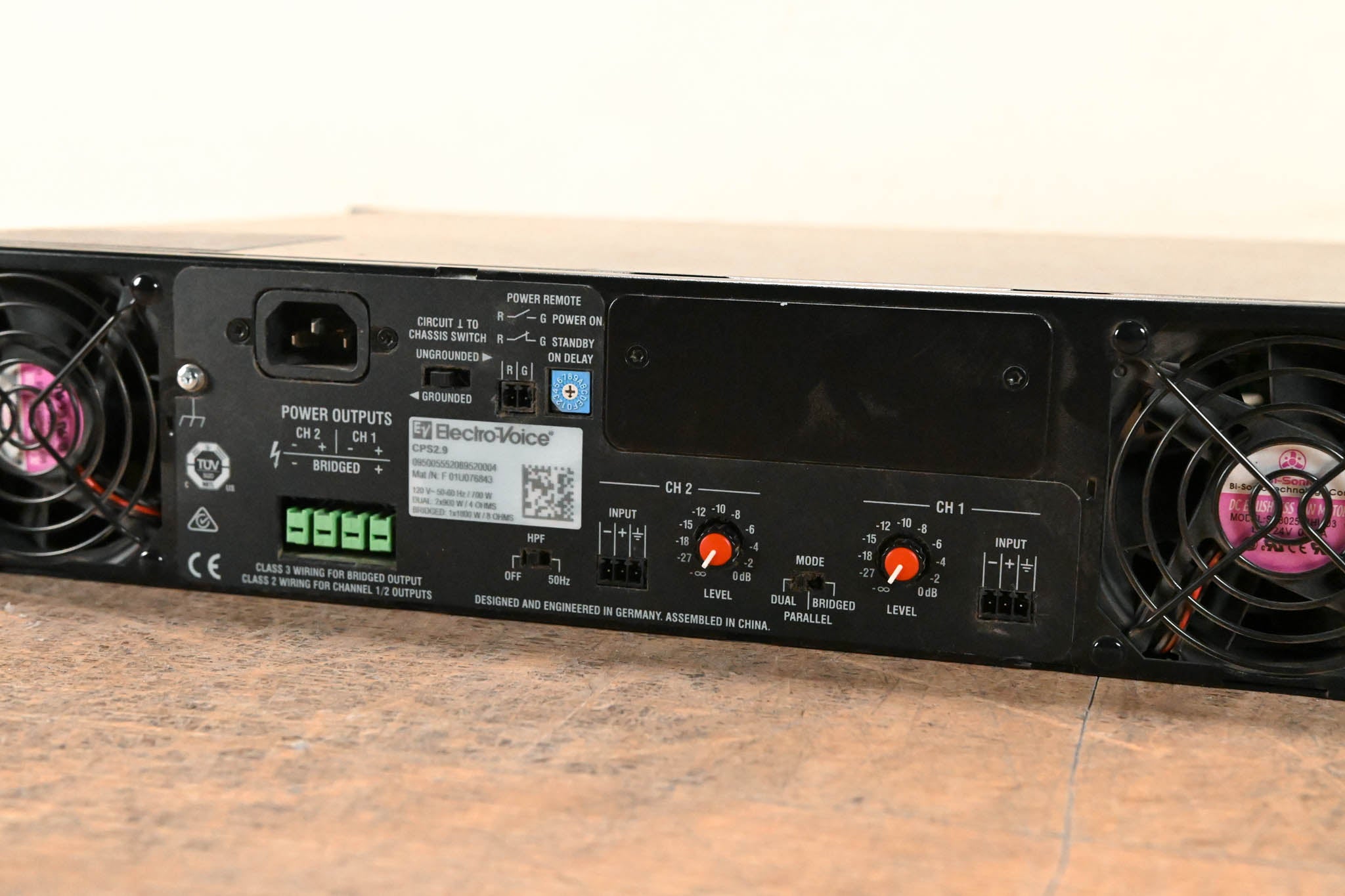 Electro-Voice (EV) CPS2.9 2-Channel Power Amplifier