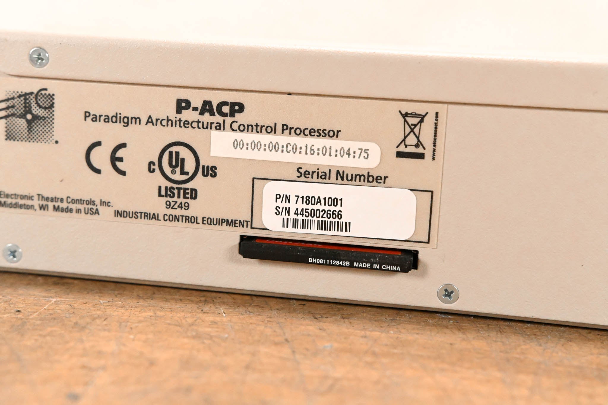 ETC P-ACP Architectural Control Processor