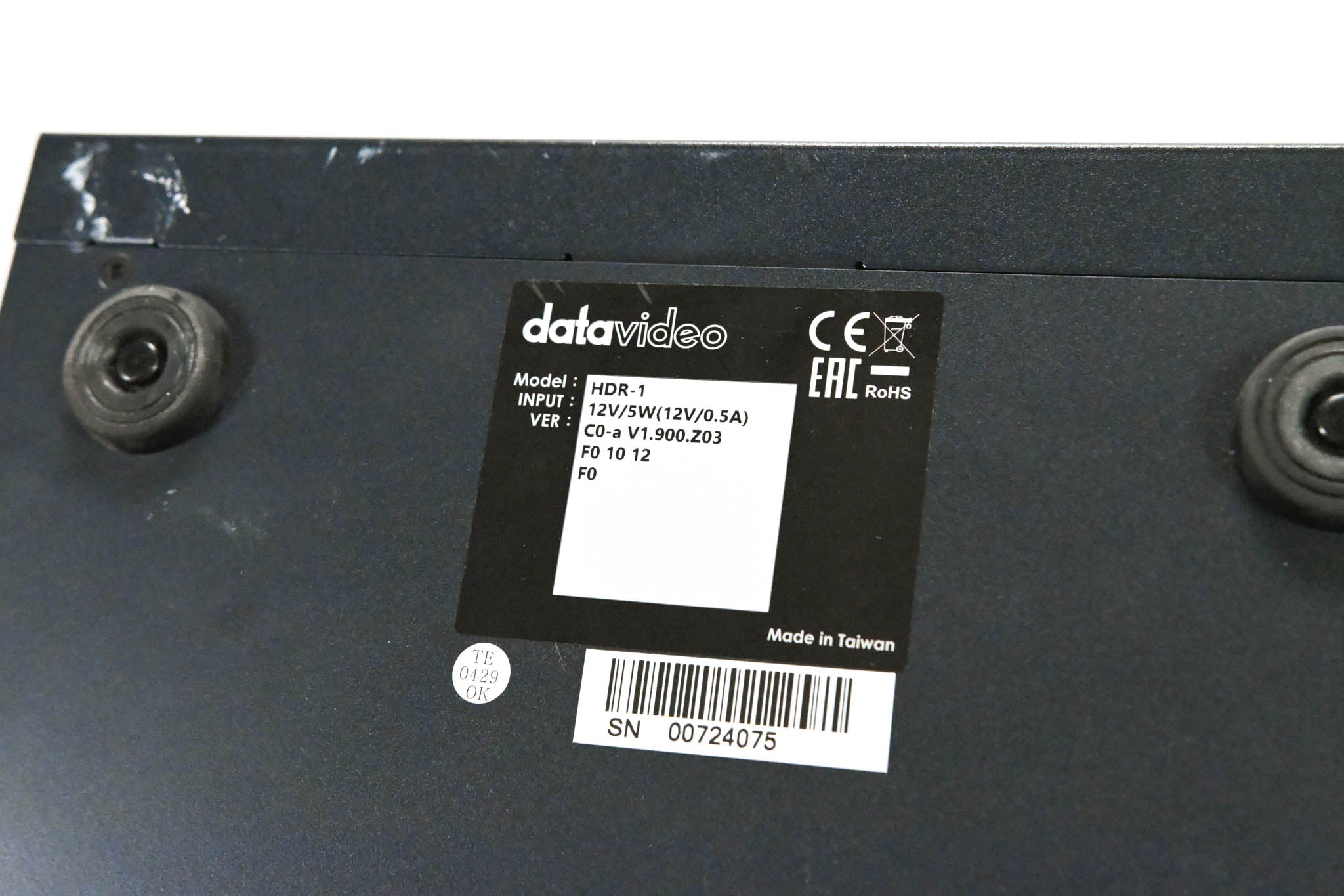 Datavideo HDR-1 Standalone H.264 USB Recorder / Player (NO POWER SUPPLY)