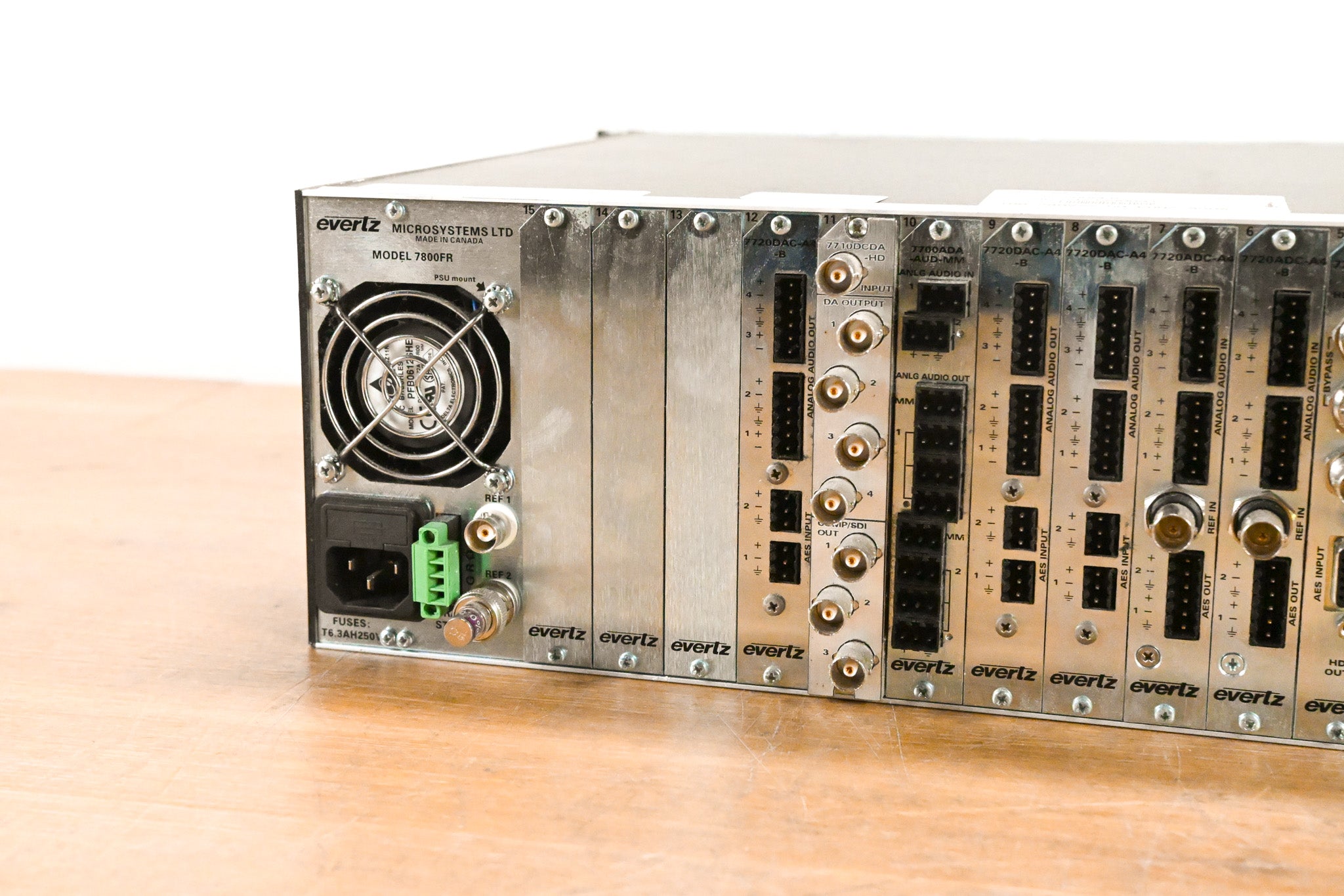 Evertz 7800FR 3RU Rackmount MultiFrame with Cards