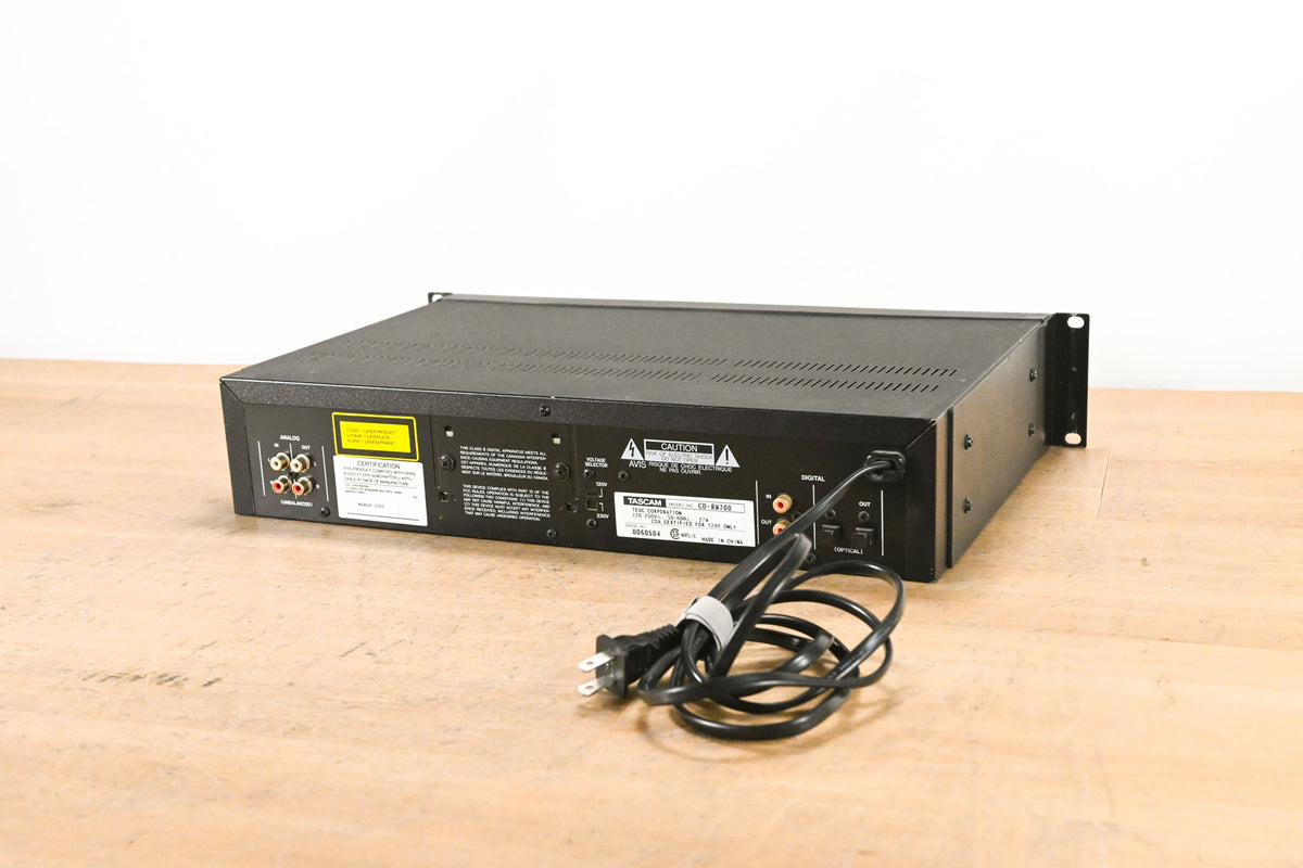TASCAM CD-RW700 CD Rewritable Recorder