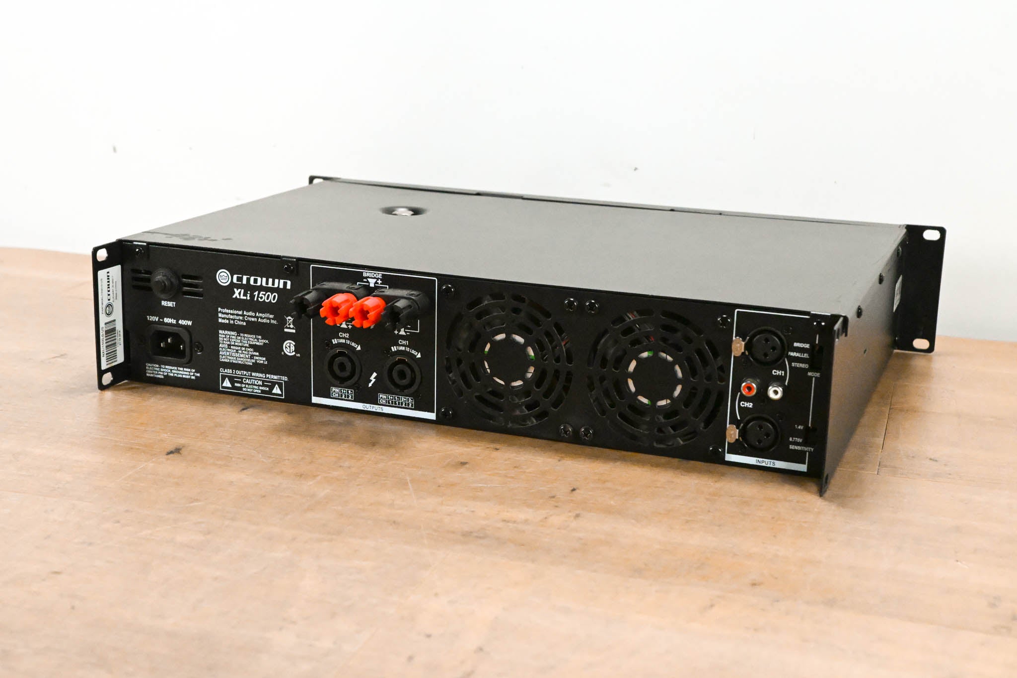 Crown XLi 1500 2-Channel, 450W @ 4Ω Power Amplifier