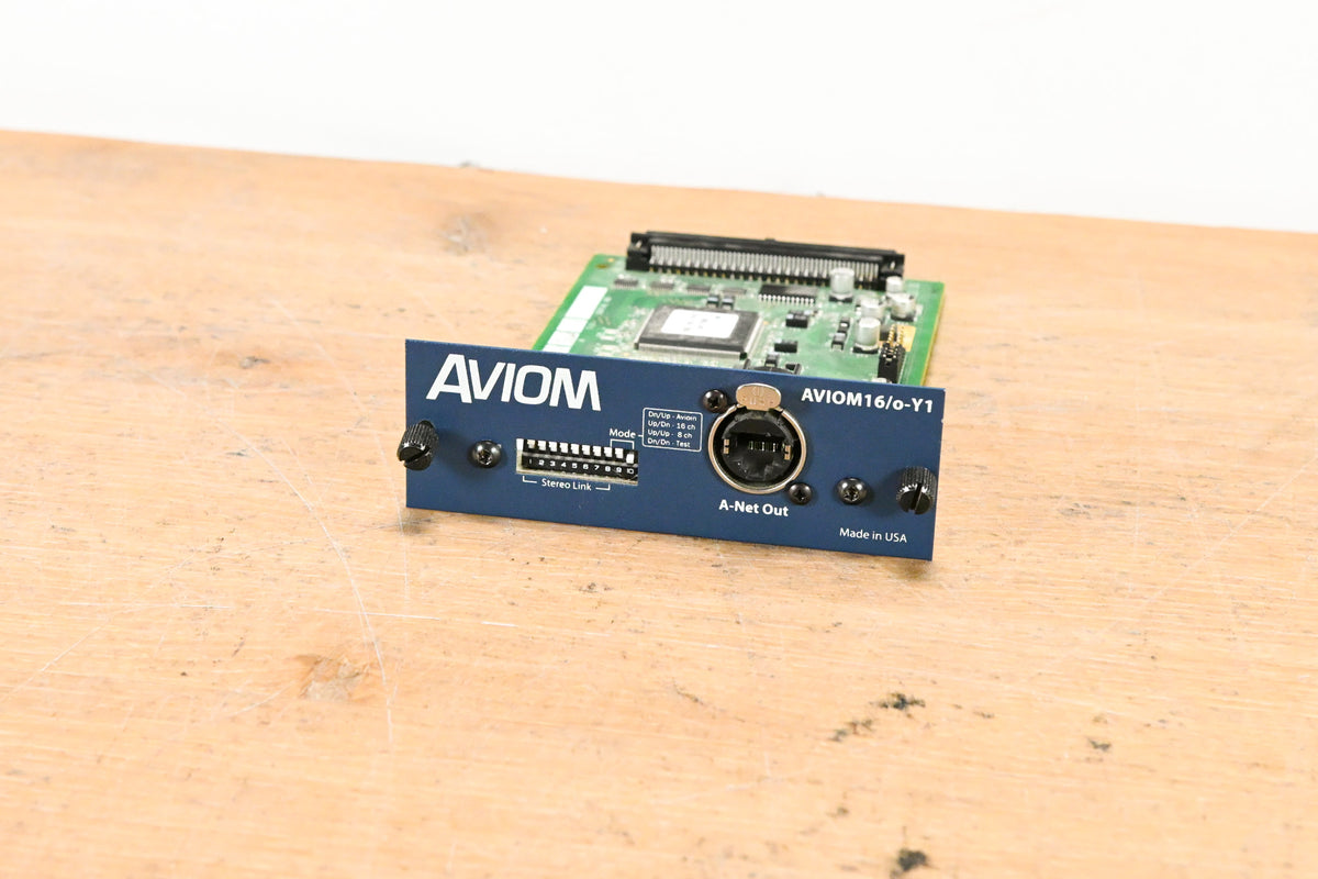 Aviom 16/o-Y1 A-Net Card for Yamaha Digital Products