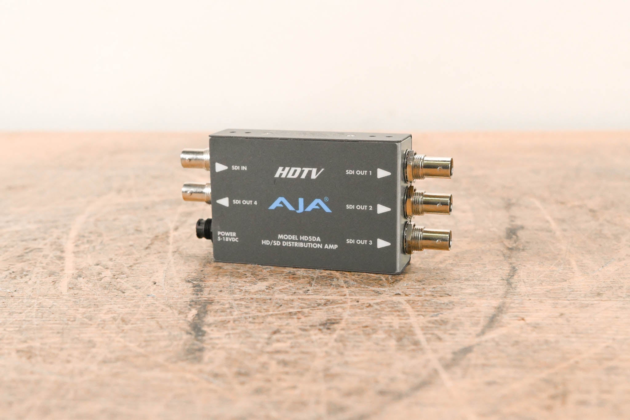 AJA HD5DA 1x4 HD/SD-SDI Distribution Amplifier/Repeater NO POWER SUPPLY