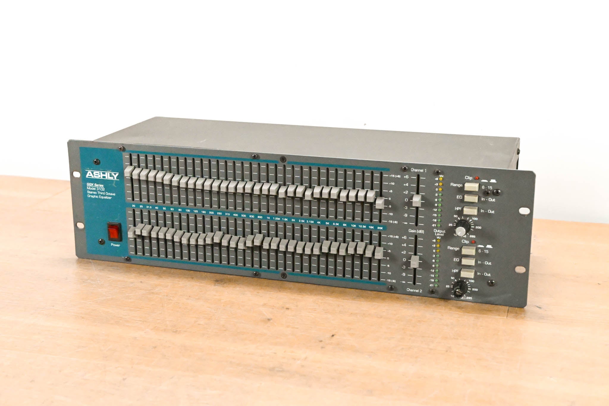 Ashly GQX-3102 2-Channel 31-Band Graphic Equalizer