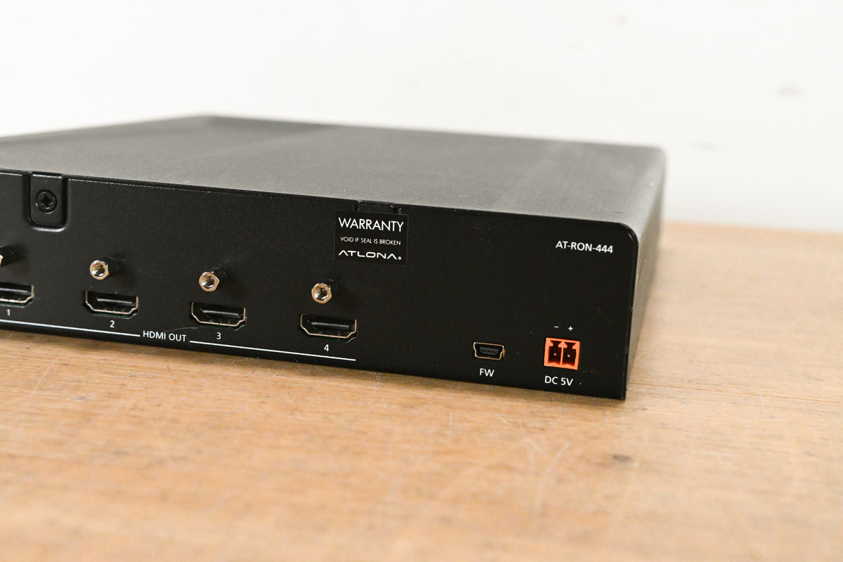 Atlona AT-RON-444 4K/HDR 1x4 HDMI Distribution Amp (NO POWER SUPPLY)