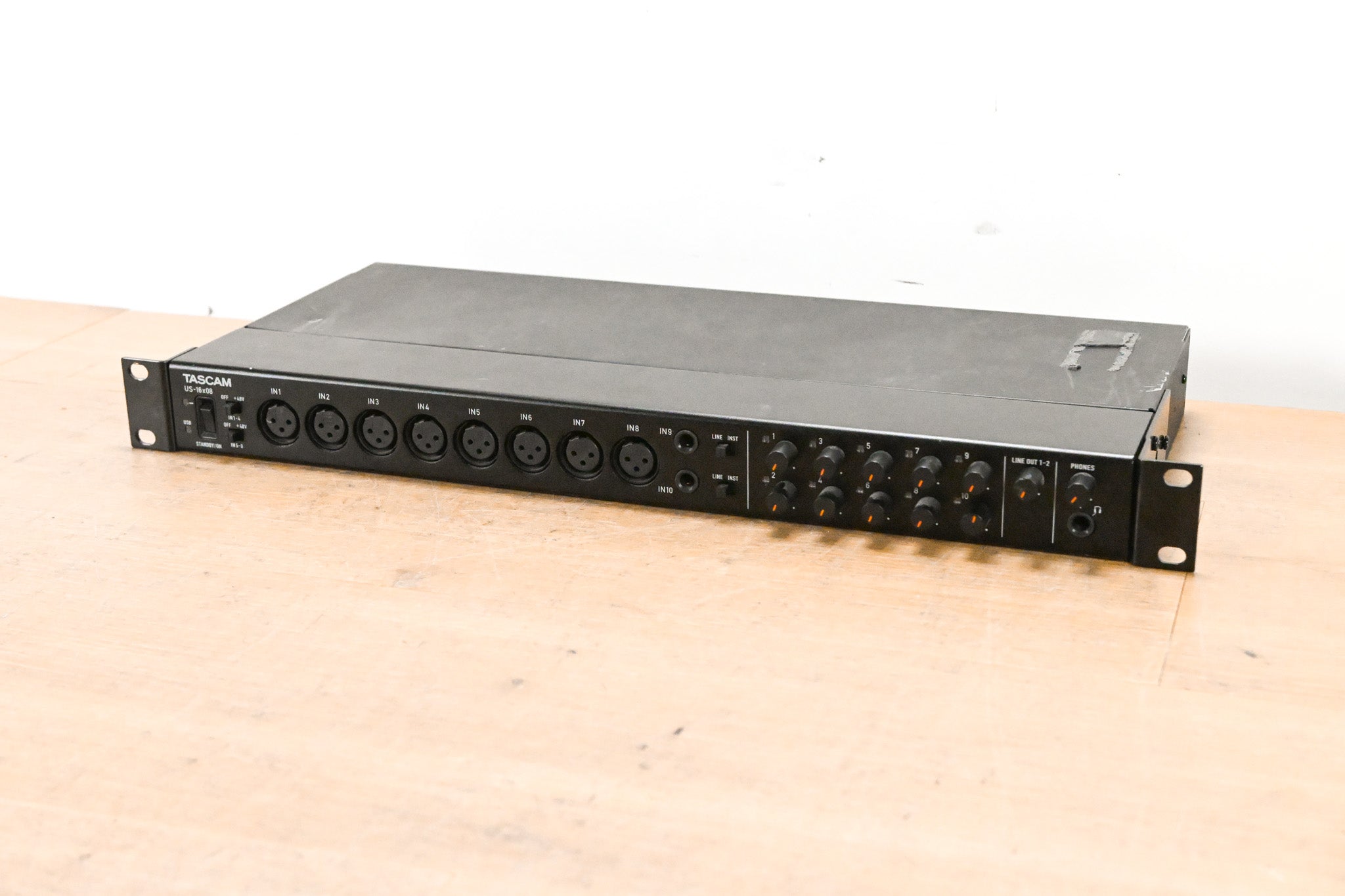 TASCAM US-16x08 16-in/8-out USB Audio/MIDI Interface (NO POWER SUPPLY)