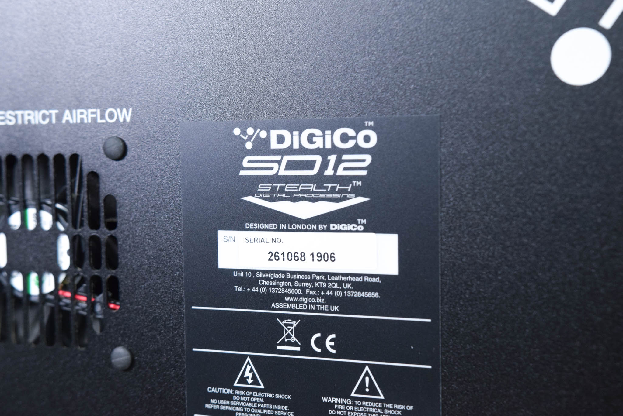 DiGiCo SD12 Digital Mixing Console