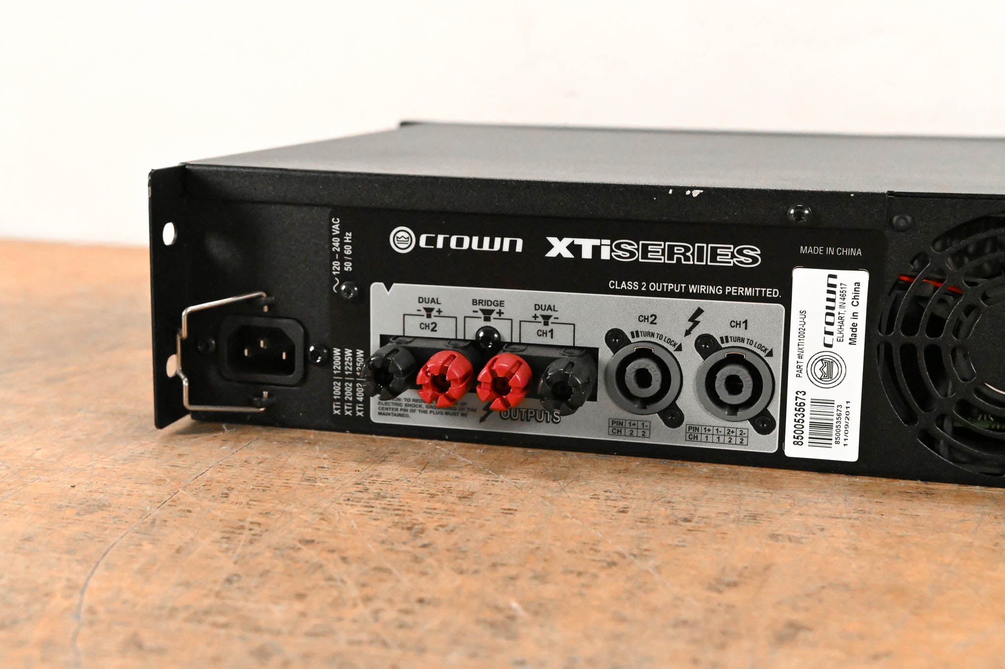 Crown XTi 1002 2-Channel 500W Power Amplifier