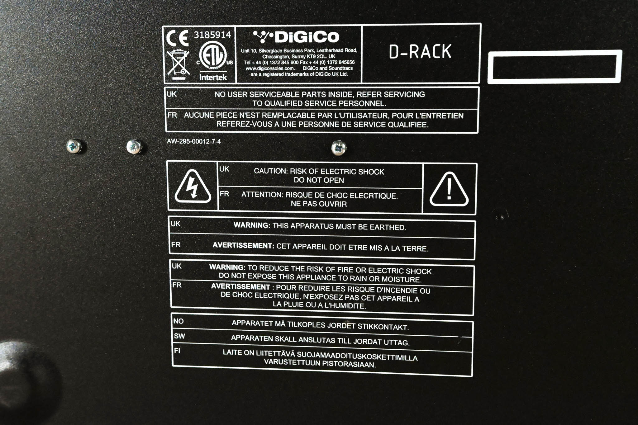 DiGiCo D-Rack 32 x 8 Cat 6 Analog I/O Stage Box