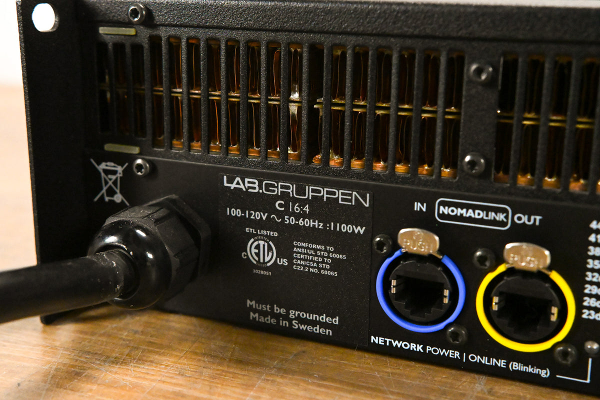 Lab Gruppen C 16:4 1600W Four-Channel Power Amplifier