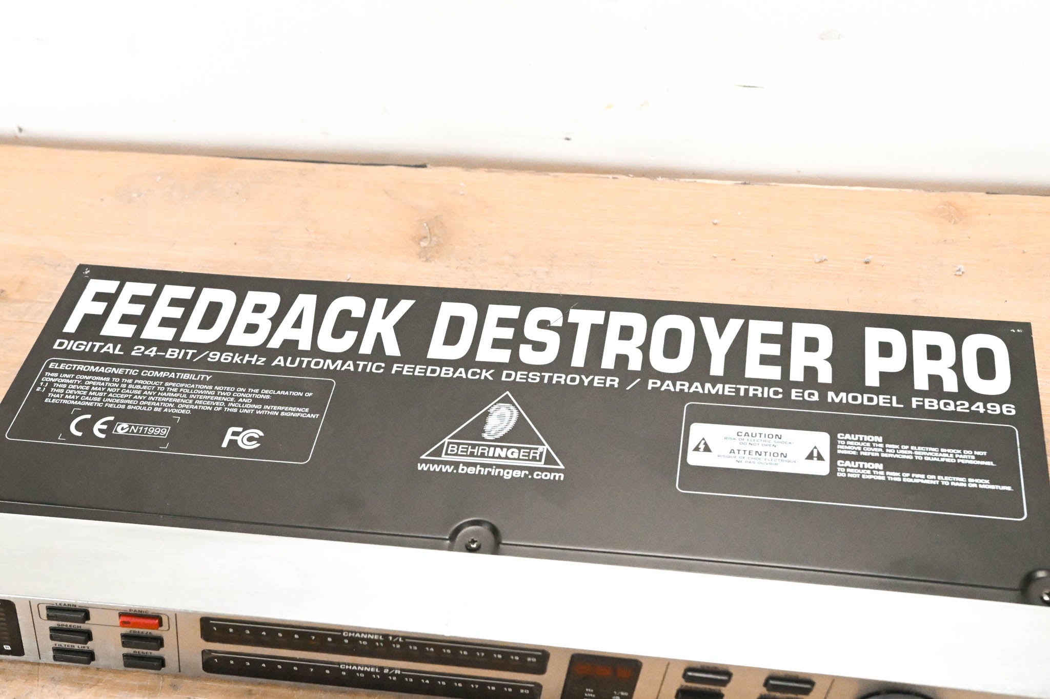 Behringer FBQ2496 Feedback Destroyer PRO Feedback Destroyer