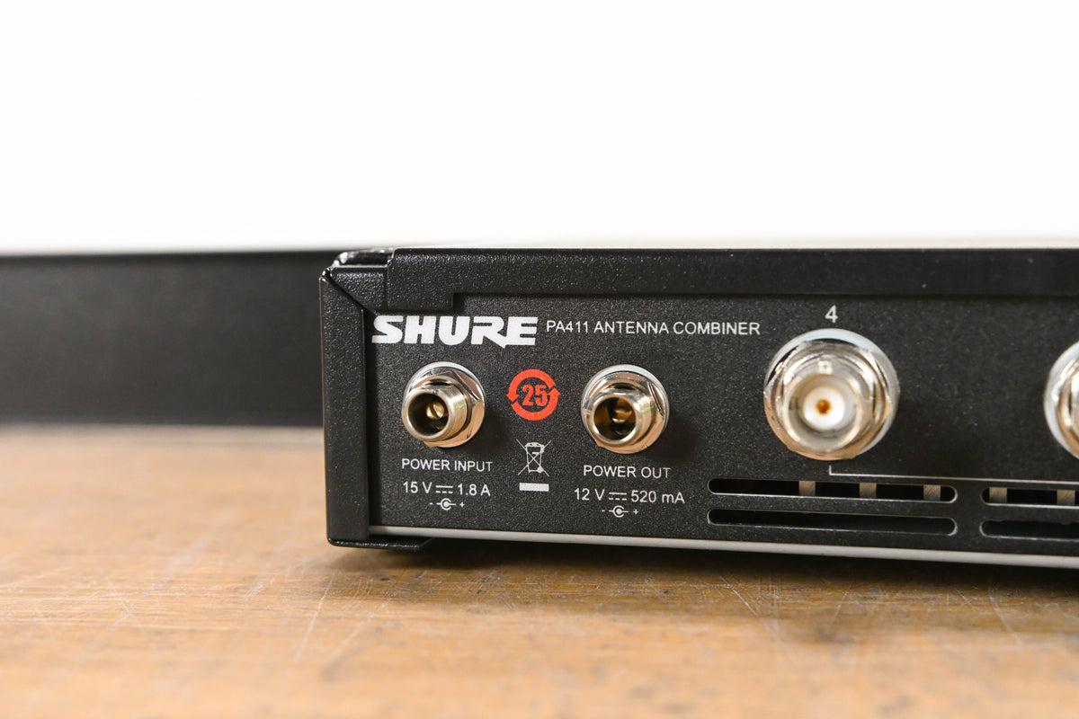 Shure PA411 Antenna Combiner for PSM 300 Series Wireless NO POWER SUPPLY
