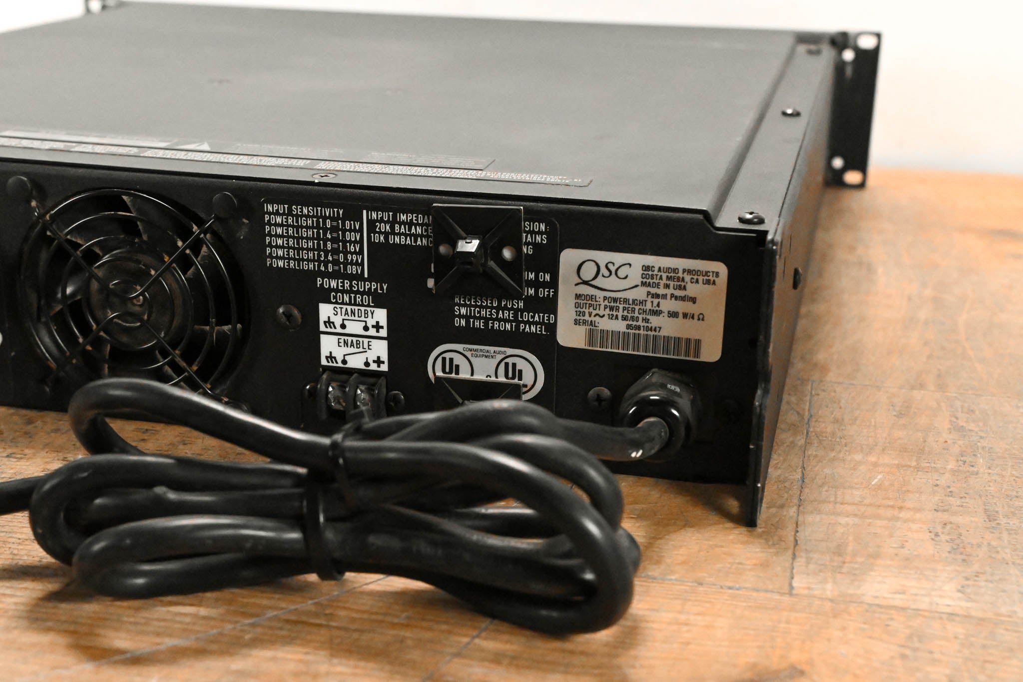 QSC PowerLight 1.4 2-Channel Power Amplifier