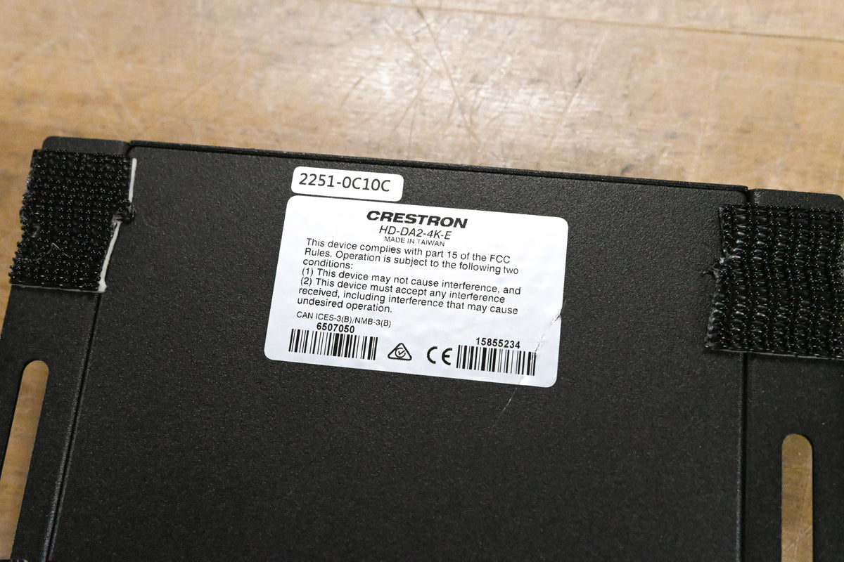 Crestron HD-DA2-4K-E 4K HDMI Distribution Amplifier (NO POWER SUPPLY)