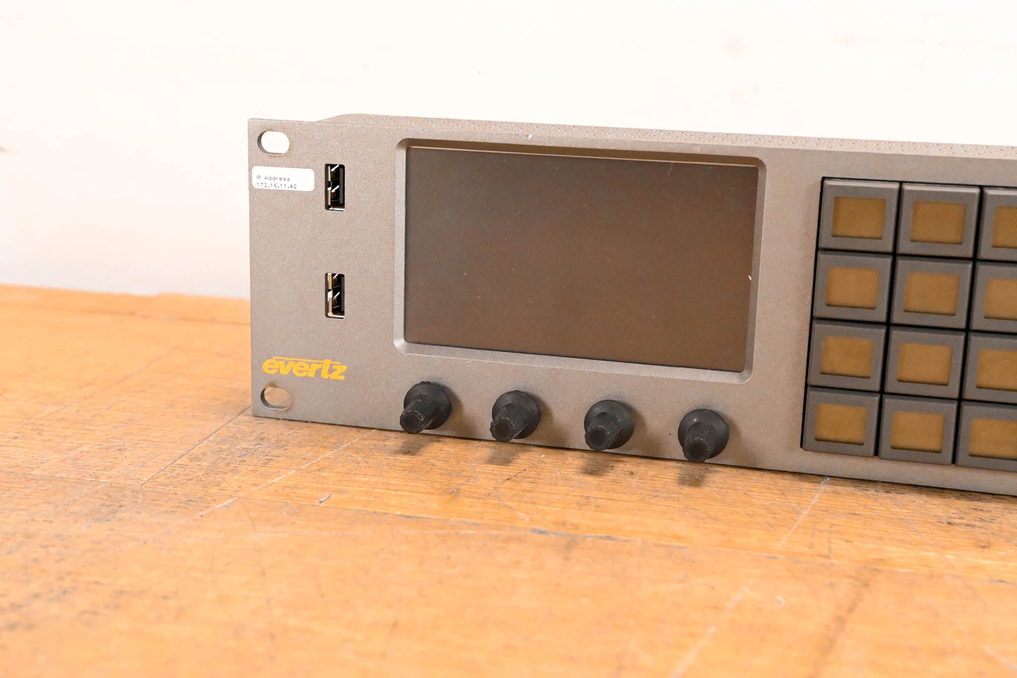 Evertz CP-2232E Advanced System Control Panel w/ 32 LCD Buttons (NO PSU)