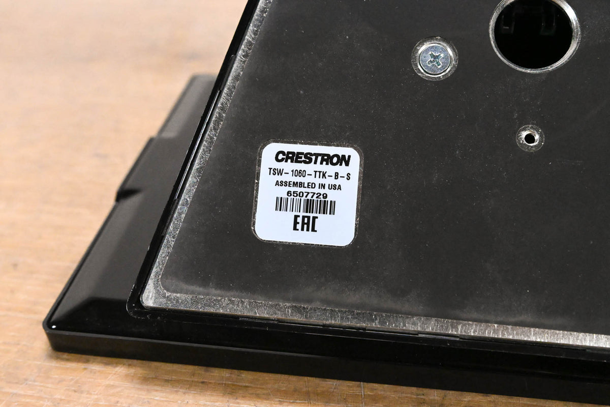 Crestron TSW-1060-B-S 10.1" Touch Screen, Black Smooth w/ Tabletop Kit
