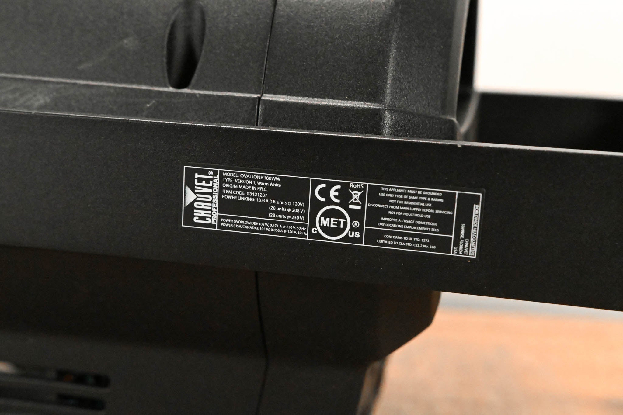 Chauvet Ovation E-160WW LED Ellipsoidal Light with 26 Degree Lens