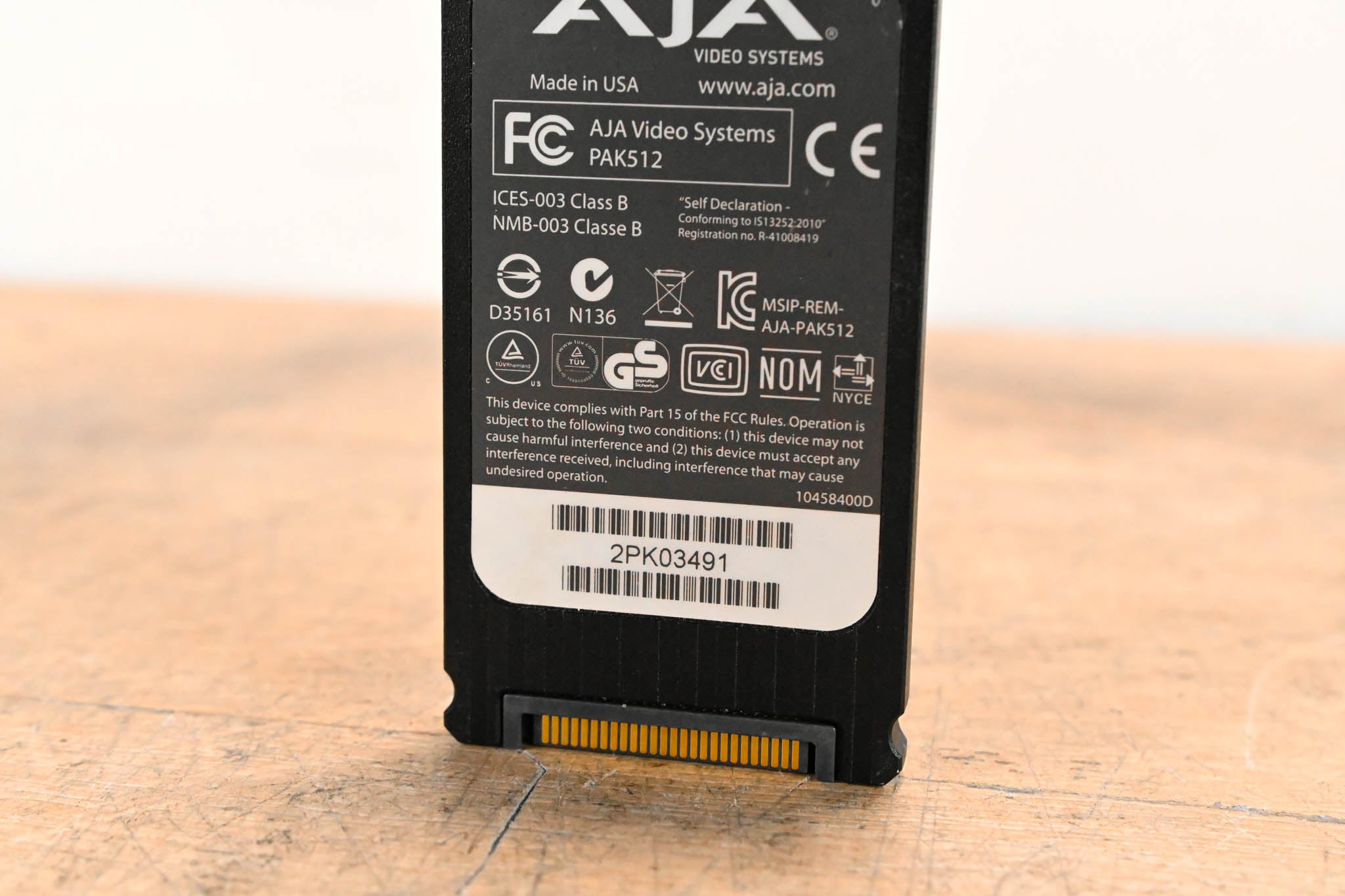 AJA PAK512 SSD Module for Ki Pro Systems