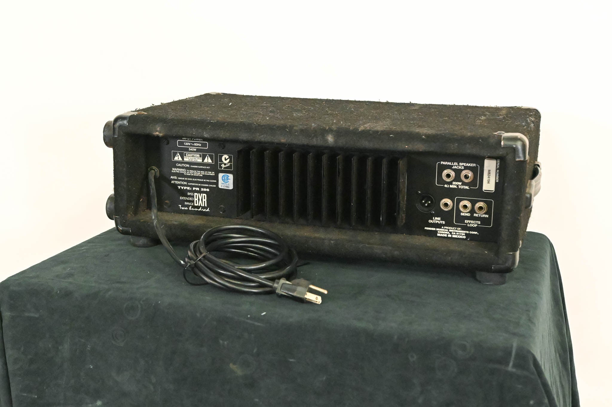 Fender BXR PR286 200W Bass Amp Head