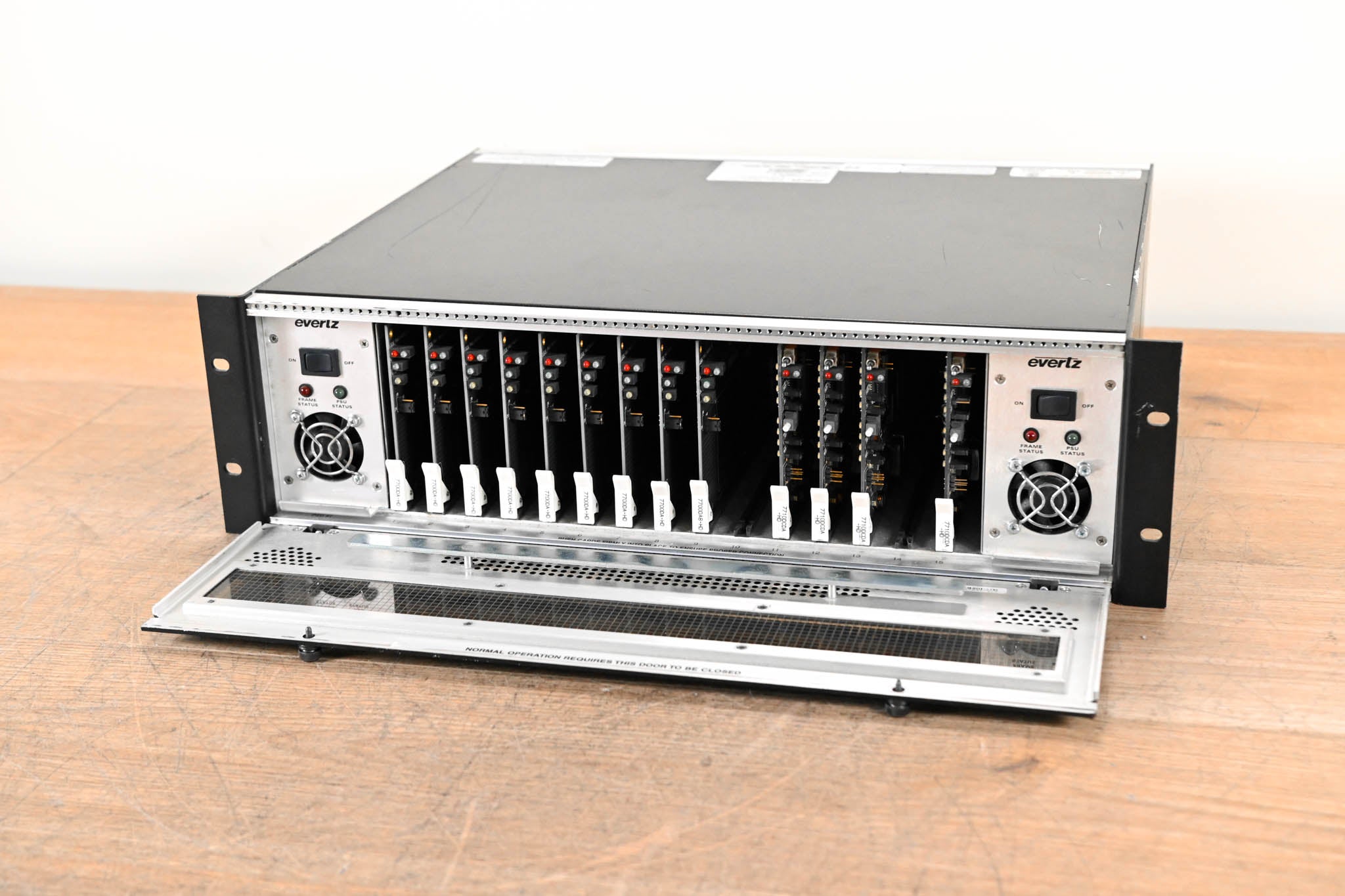 Evertz 7700FR-C Multiframe Chassis with Cards