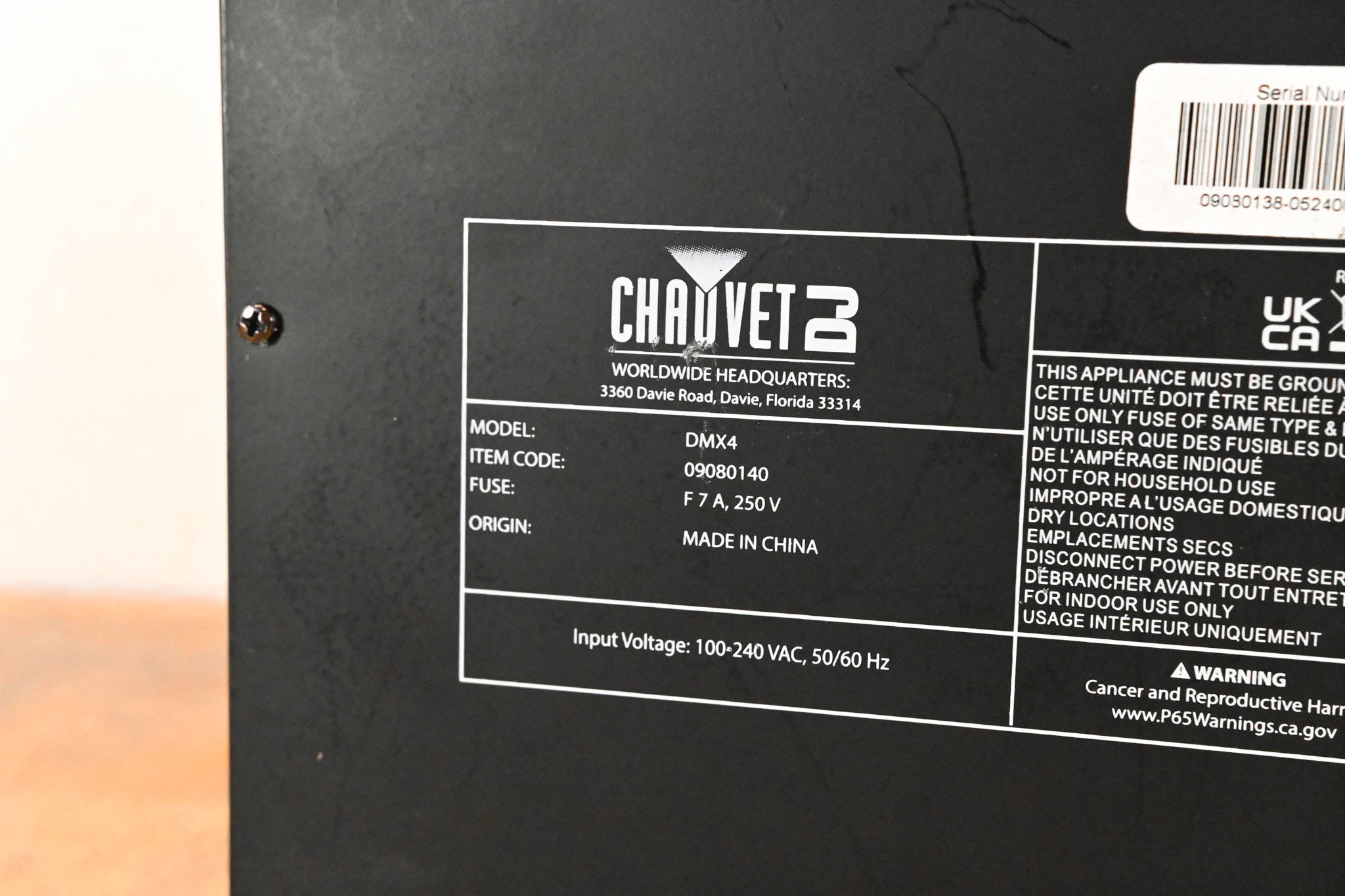 Chauvet DMX-4 4-Channel DMX Dimmer/Relay Pack