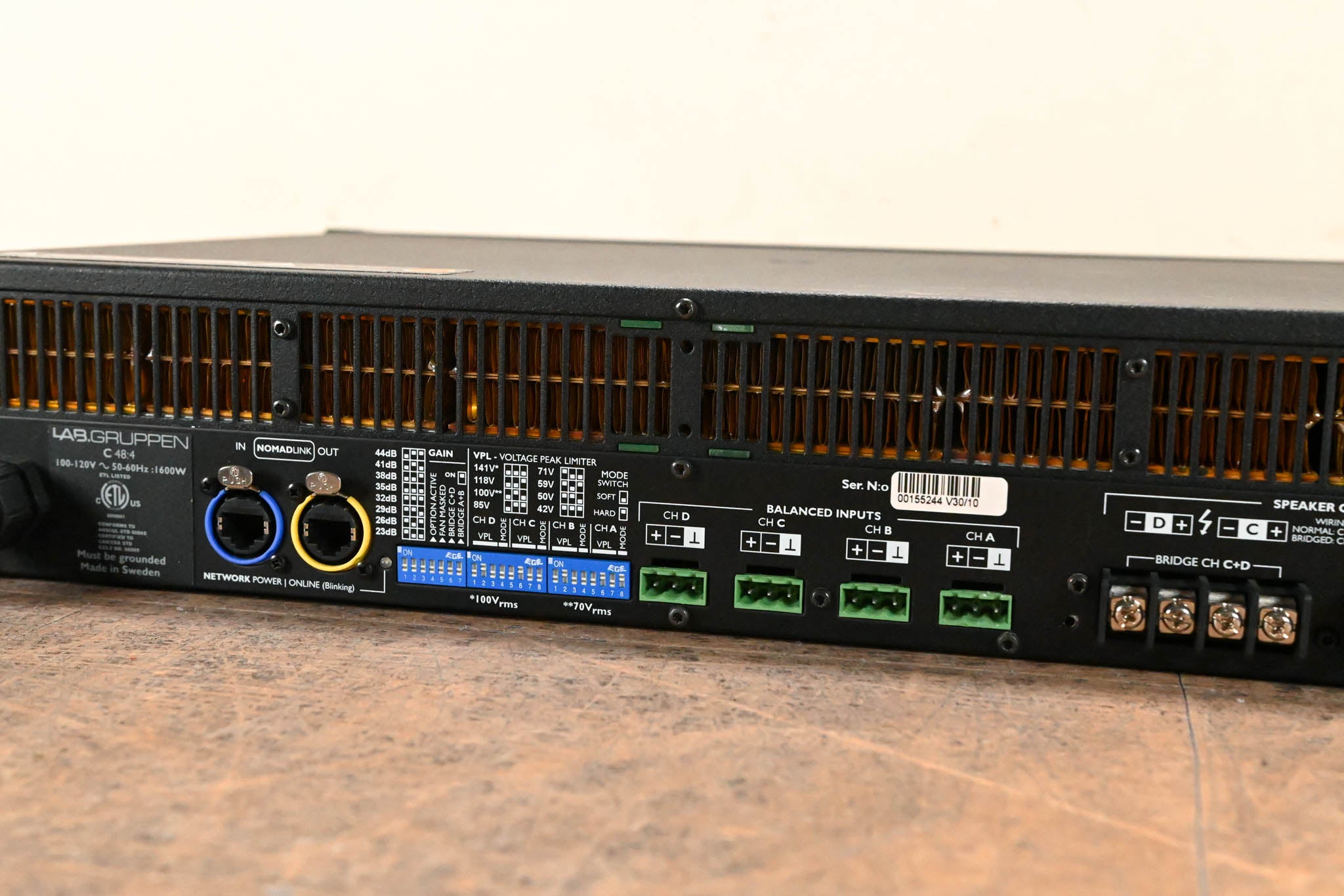 Lab Gruppen C 48:4 4800W 4-Channel Power Amplifier