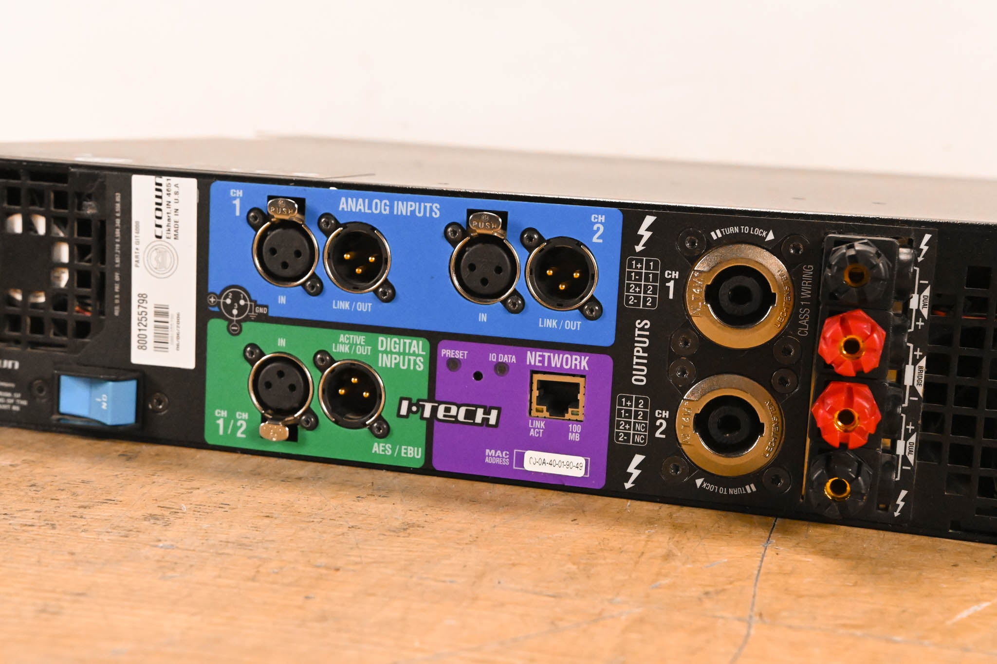 Crown I-Tech 4000 2-Channel Power Amplifier