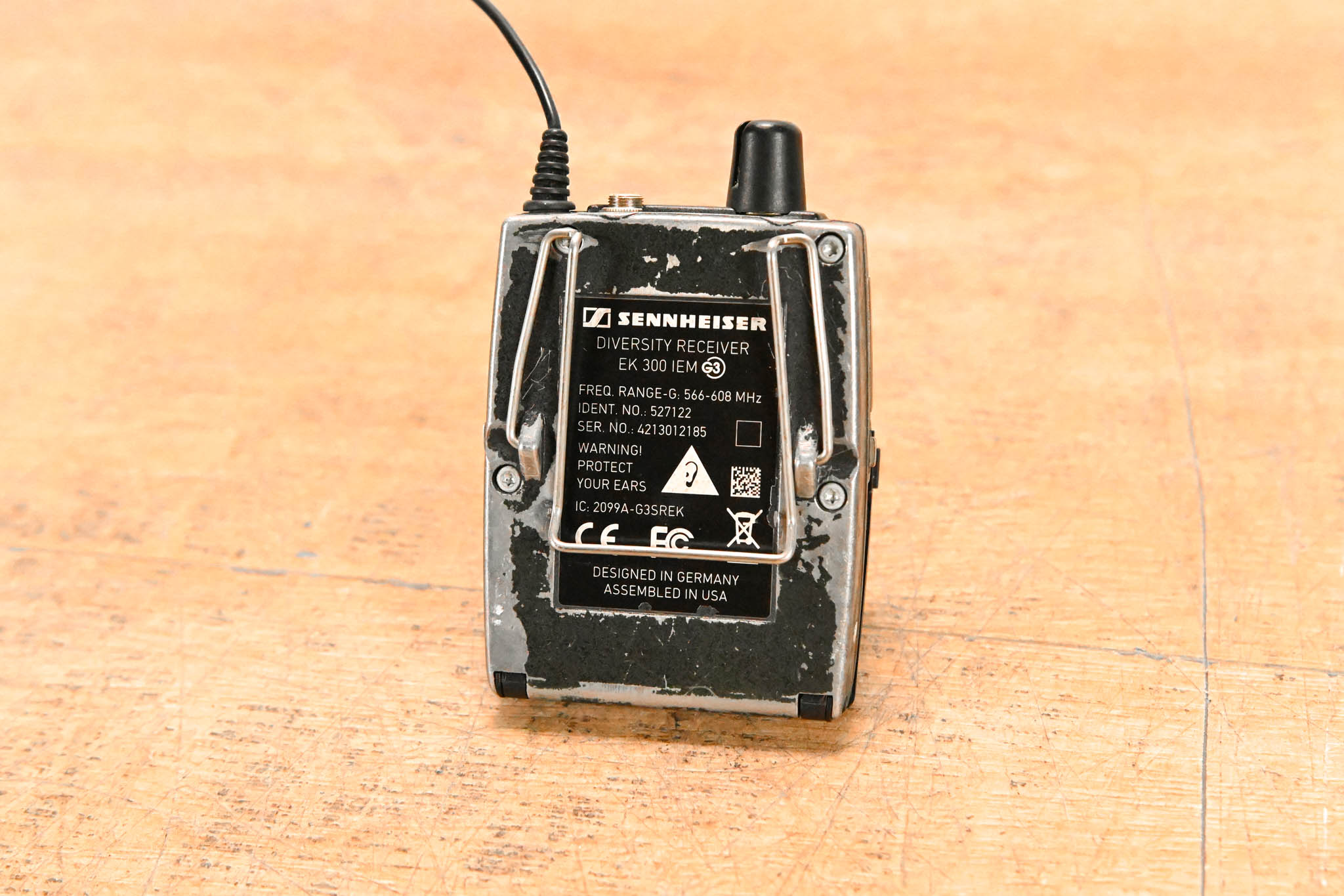 Sennheiser EK 300 IEM G3 Wireless Bodypack Receiver G Range: 566-608 MHz