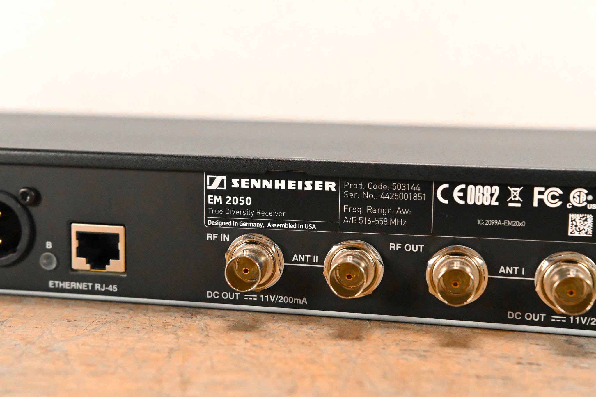 Sennheiser EM 2050 Dual-Channel Wireless Receiver Aw Range: 516-558 MHz