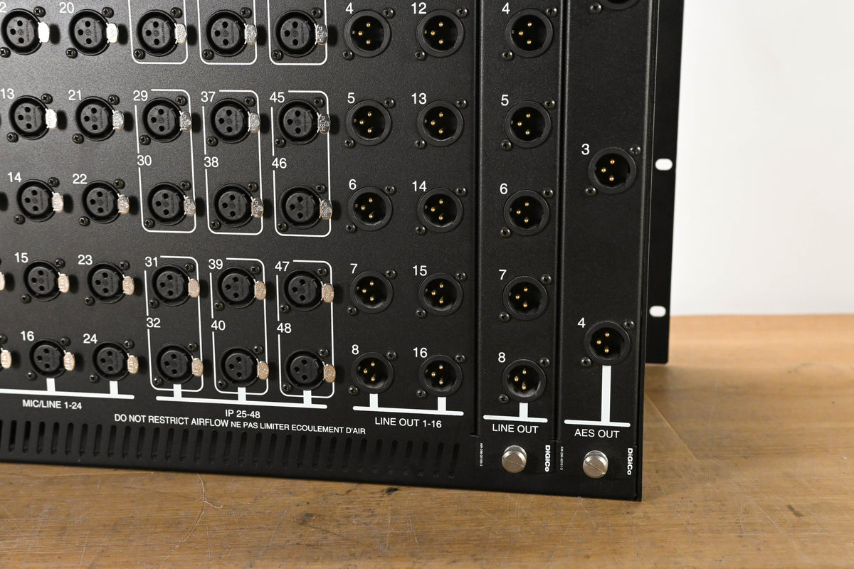 DiGiCo D2-Rack 48-Input, 32-Output Digital Stage Box w/ AES Out