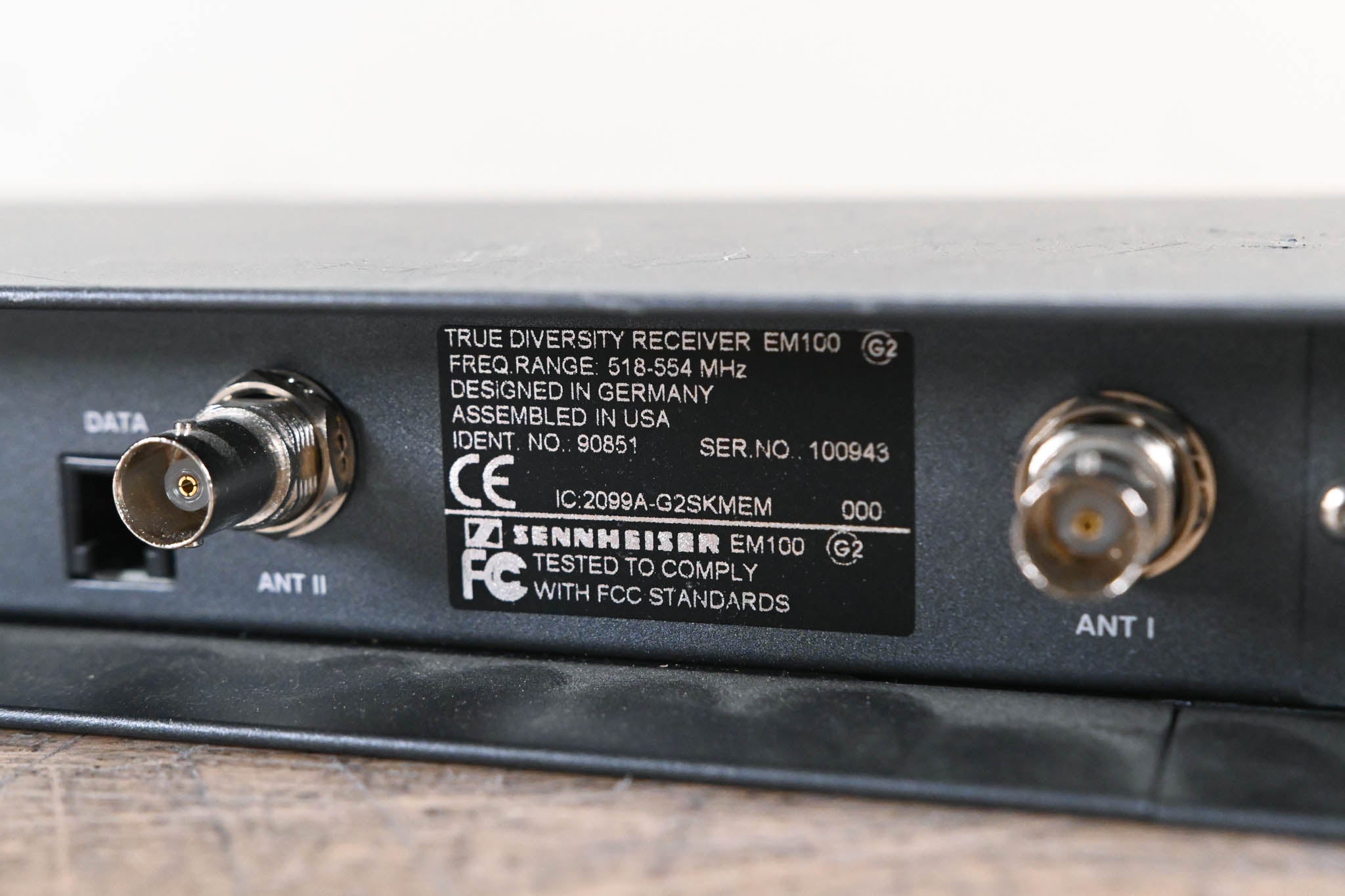 Sennheiser EM 100 G2 Wireless Receiver - 518-554 MHz (NO POWER SUPPLY)