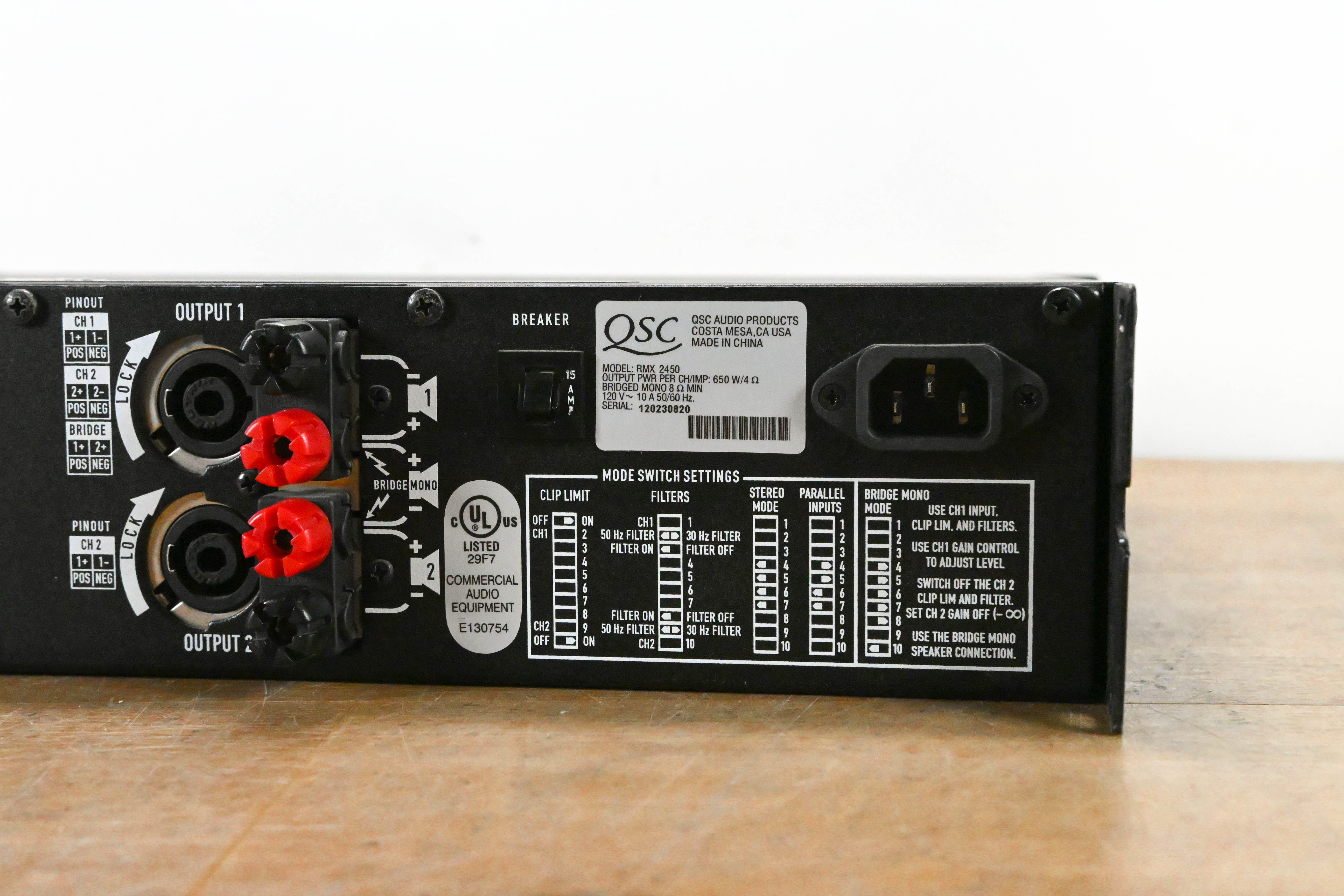QSC RMX2450 2-Channel Power Amplifier