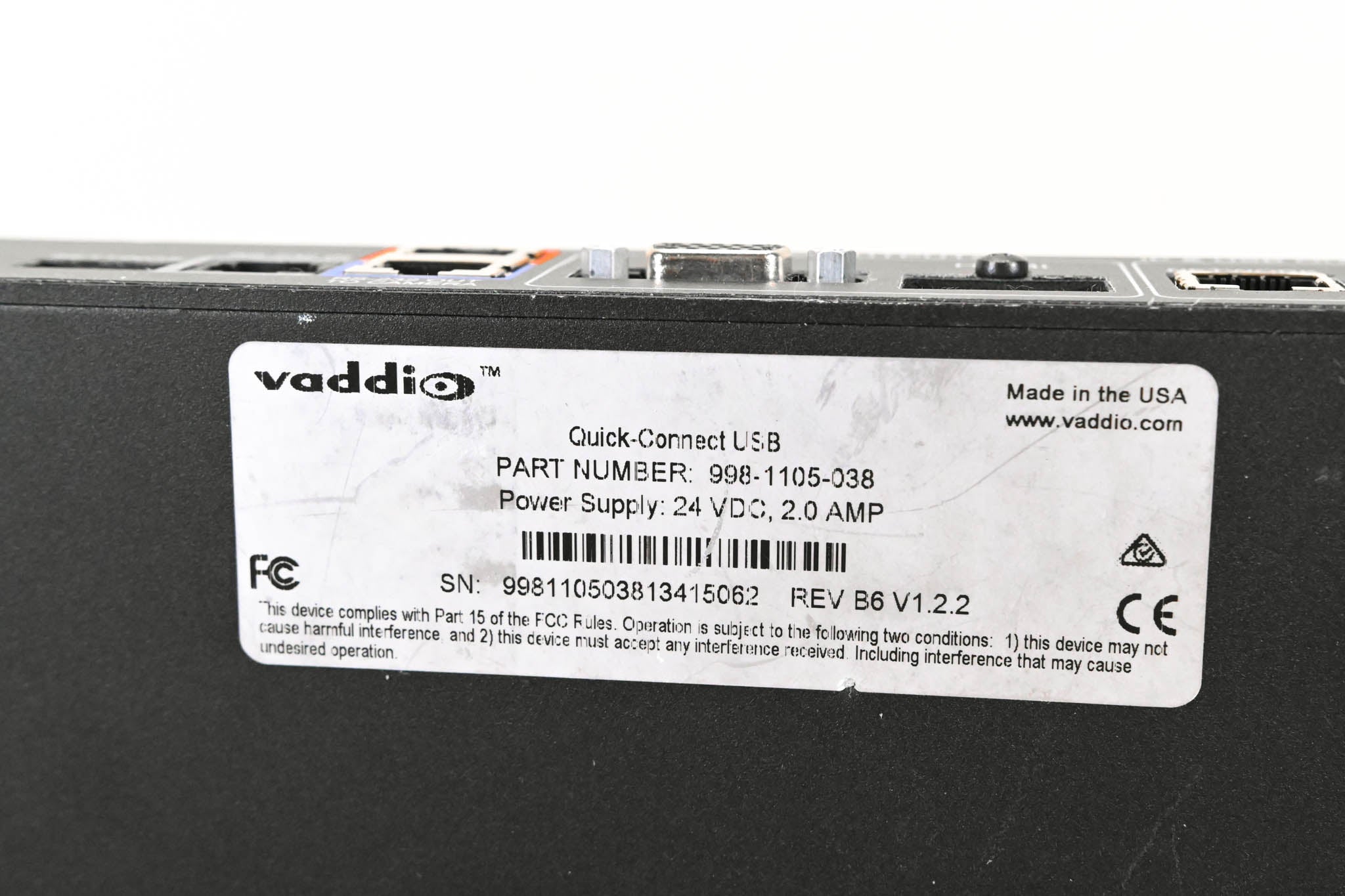 Vaddio Quick-Connect USB Video Interface (NO POWER SUPPLY)