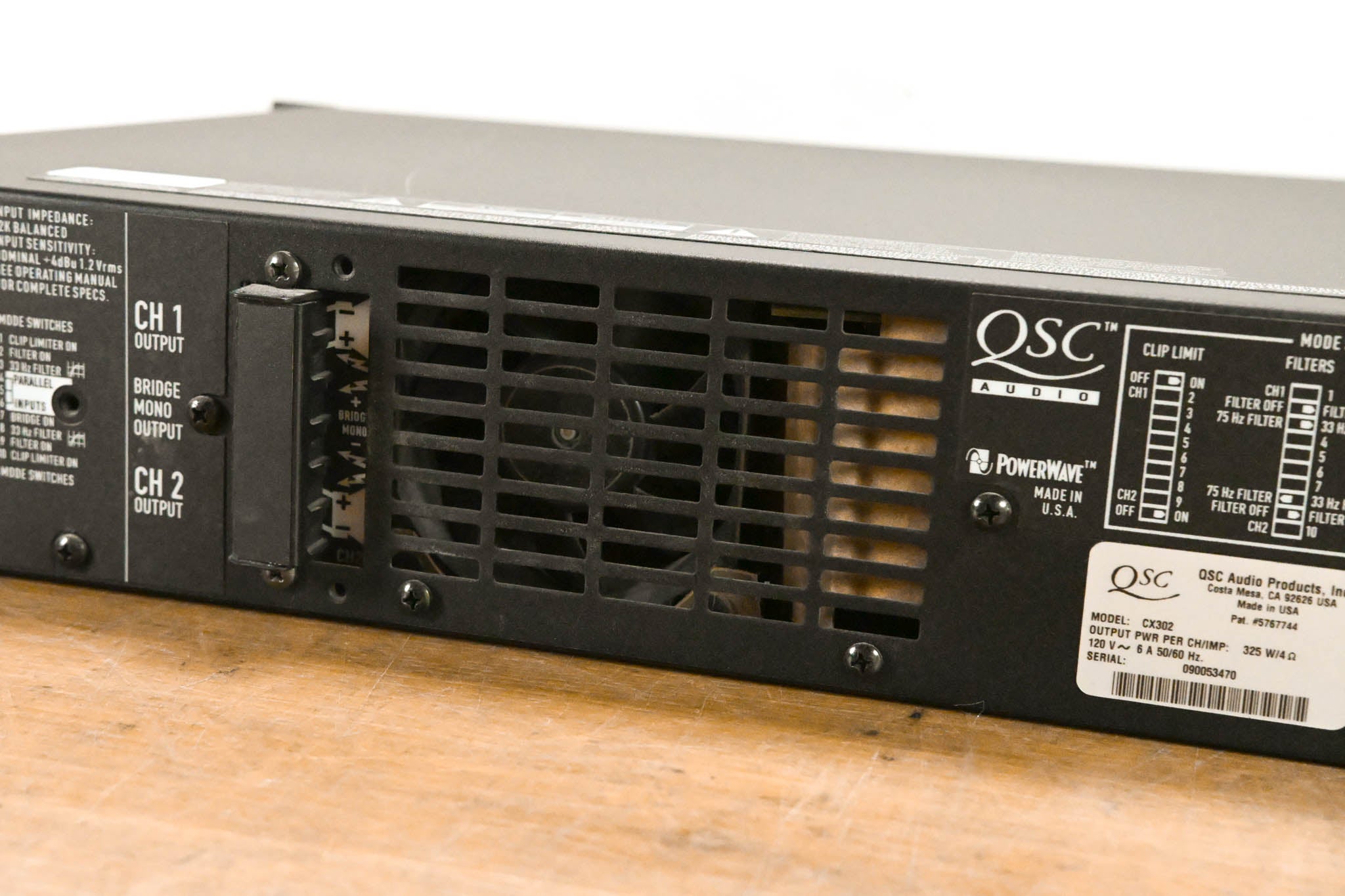 QSC CX302 2-Channel Power Amplifier