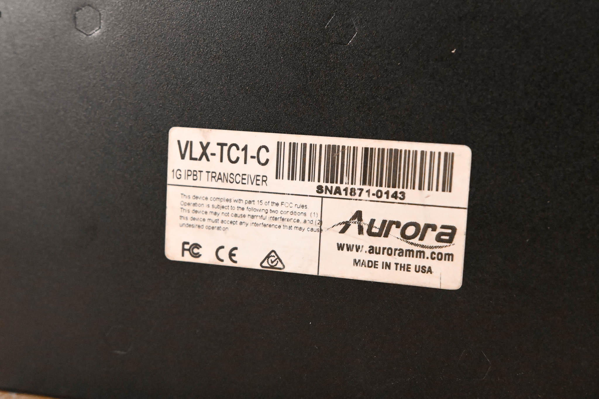 Aurora Multimedia VLX-TC1-C 4K 1Gbps AV-over-IP Transceiver