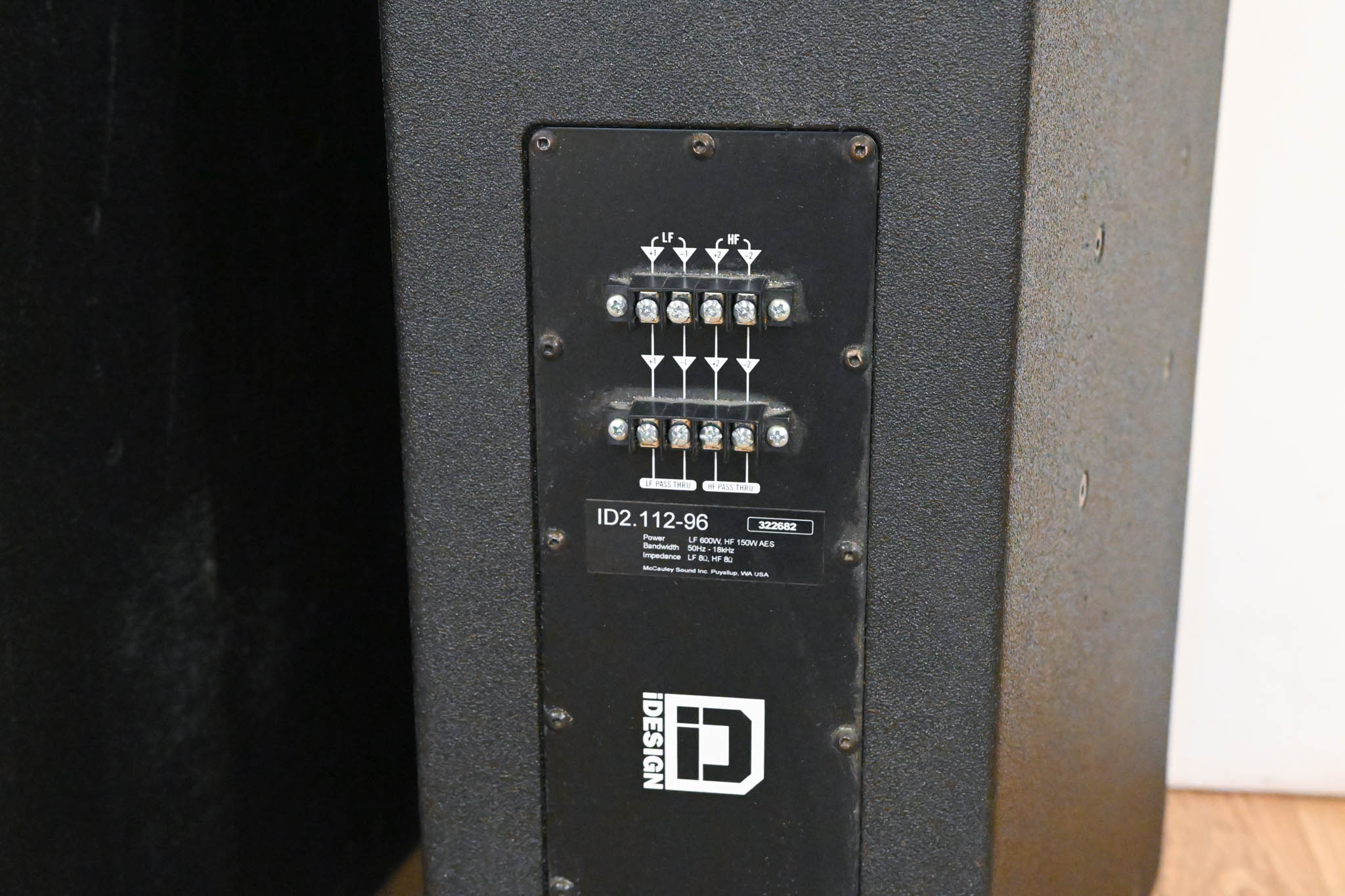 McCauley ID2.112-96 2-Way Full Range Passive Loudspeaker (PAIR)