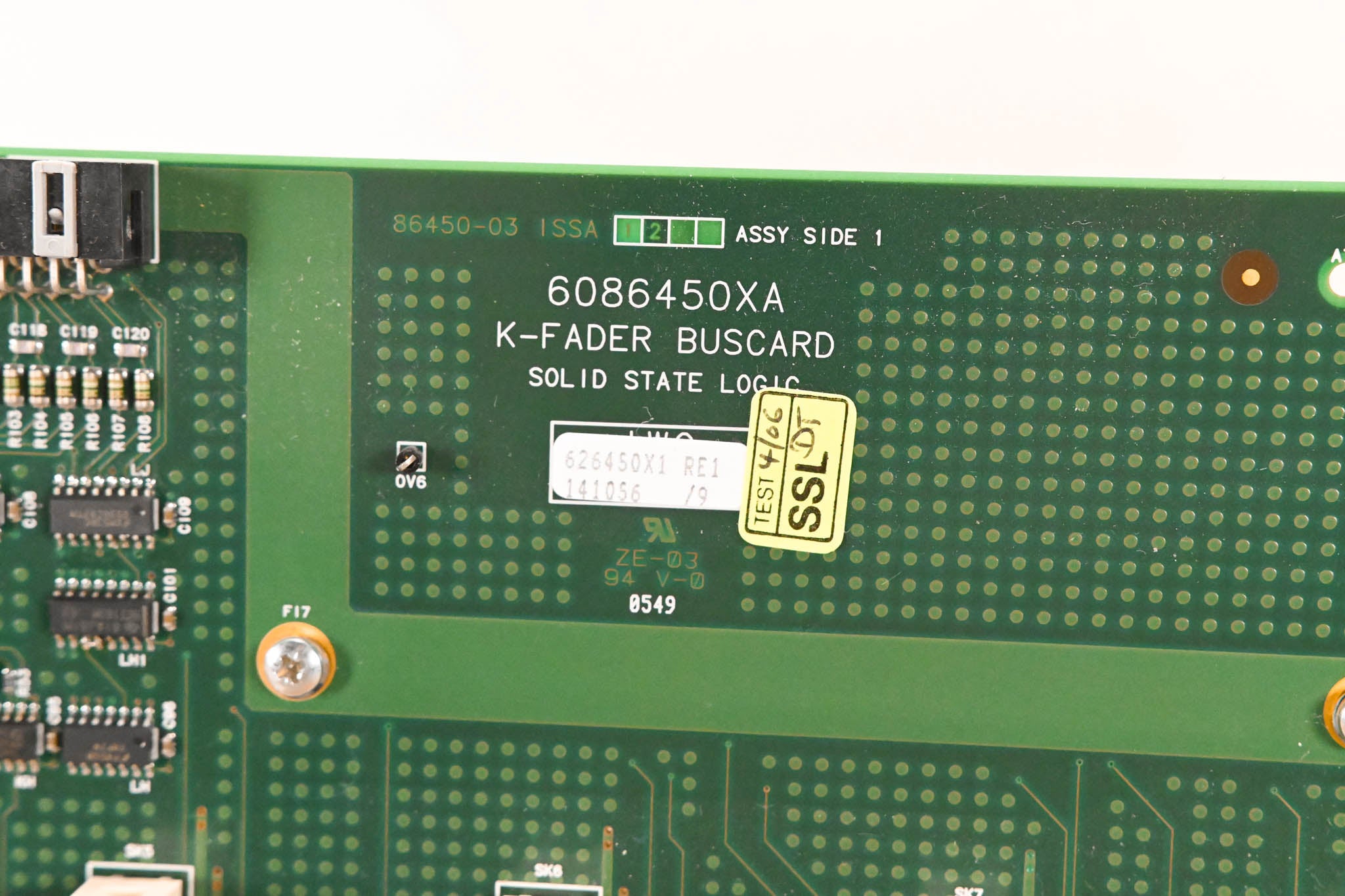 Solid State Logic SSL C300 HD K-Fader Buscard