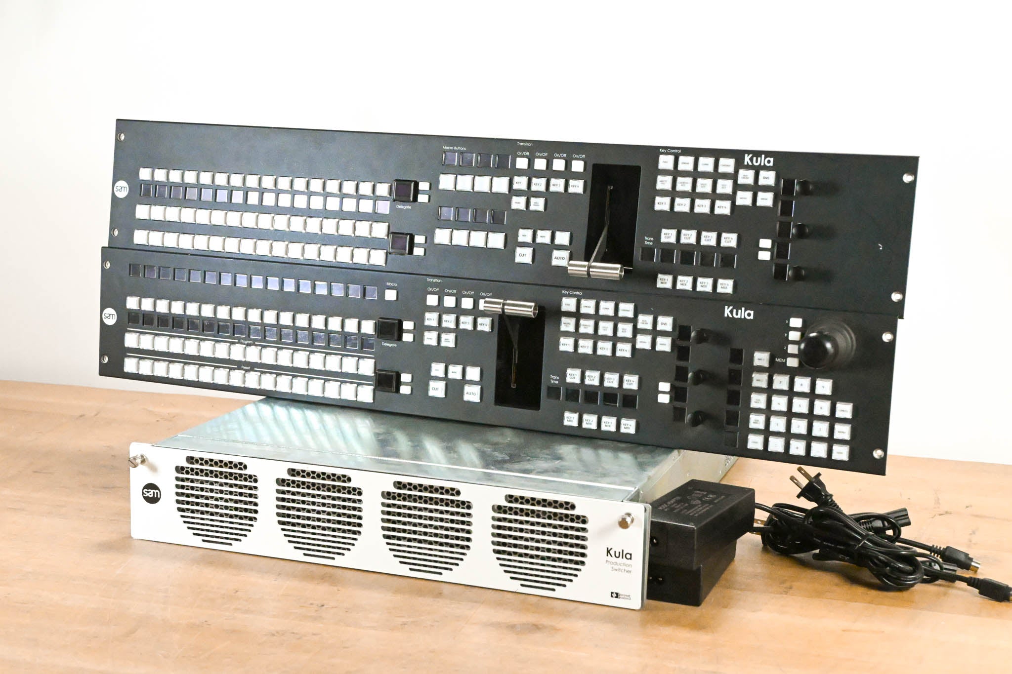 Grass Valley (SAM) 2 M/E Kula Production Switcher w/ 2 Control Panels