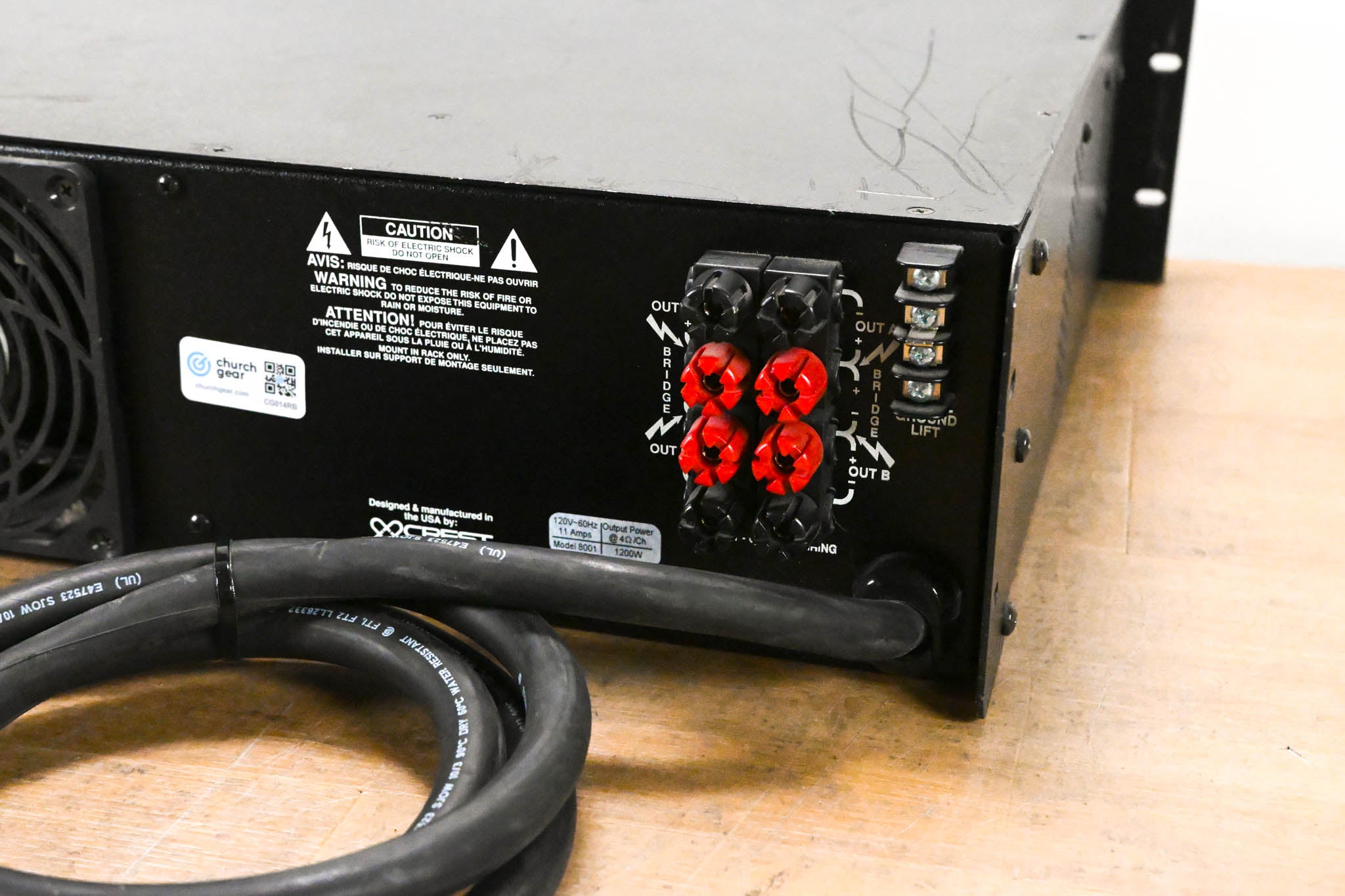 Crest Audio 8001 2-Channel Power Amplifier
