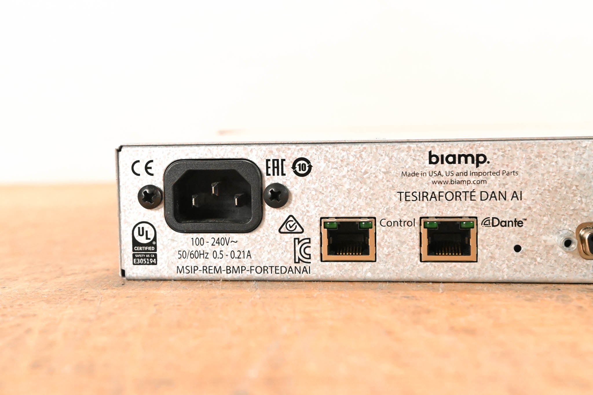 Biamp TesiraFORTÉ DAN AI Fixed I/O DSP