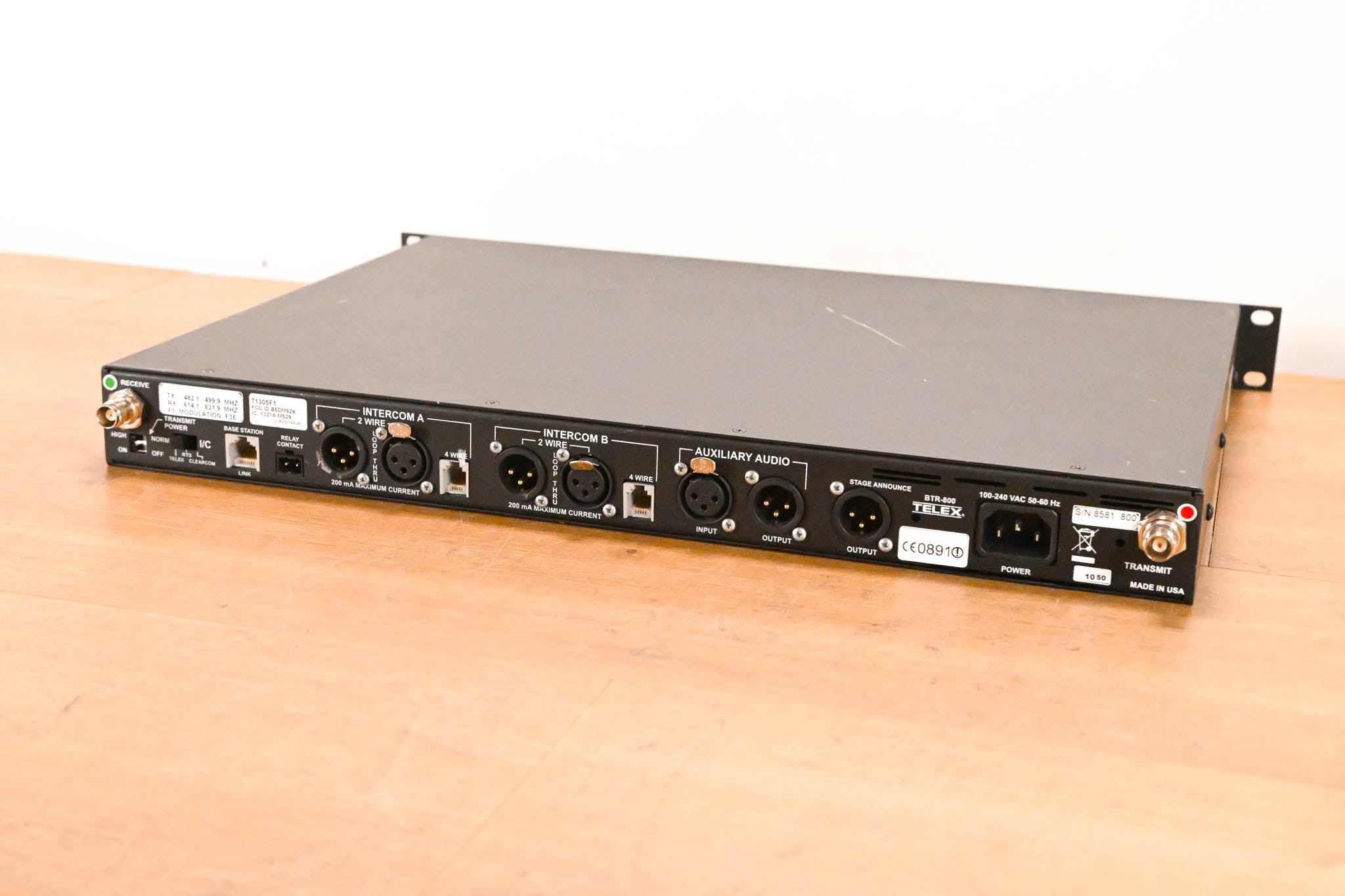 Telex RadioCom BTR-800 2-Channel UHF Base Station